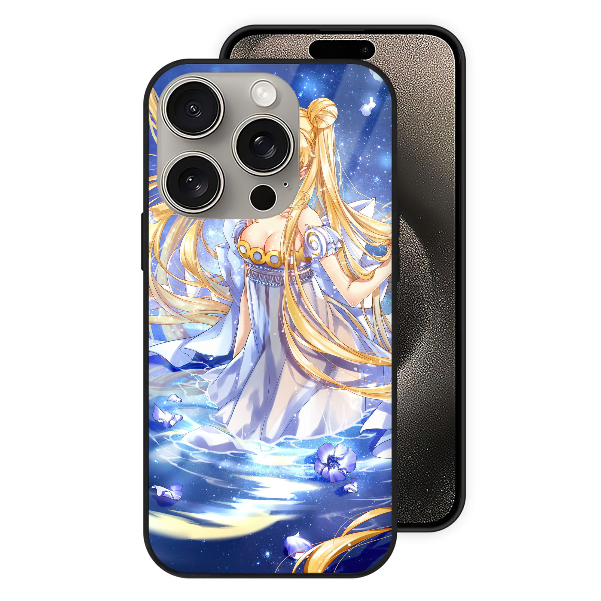 （画像用） 美少女戦士セーラームーン Sailor Moon 【iPhone15Pro対応】スマホケース 耐衝撃＆黄変防止 背面ガラス