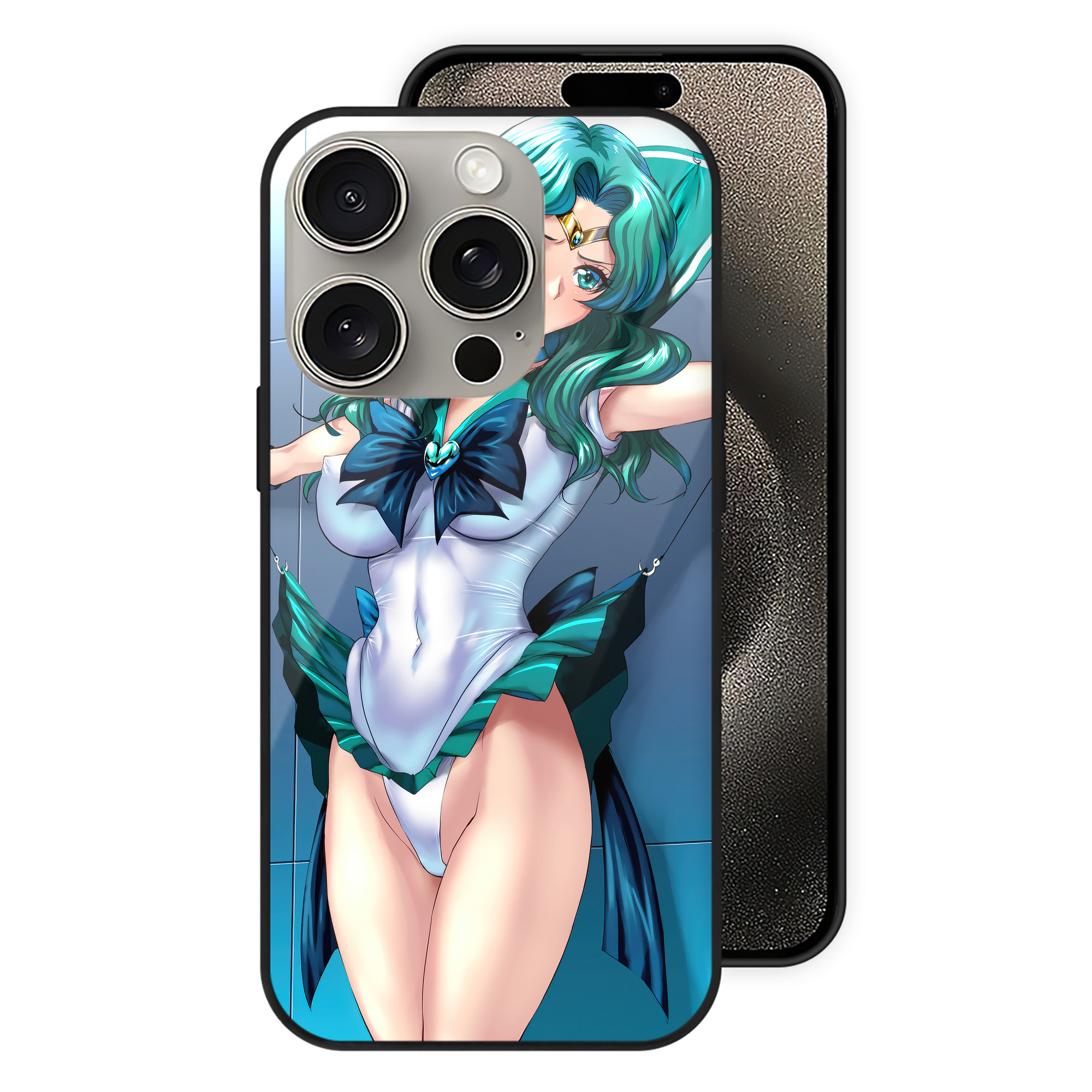 （画像用） 美少女戦士セーラームーン Sailor Moon 【iPhone15Pro対応】スマホケース 耐衝撃＆黄変防止 背面ガラス