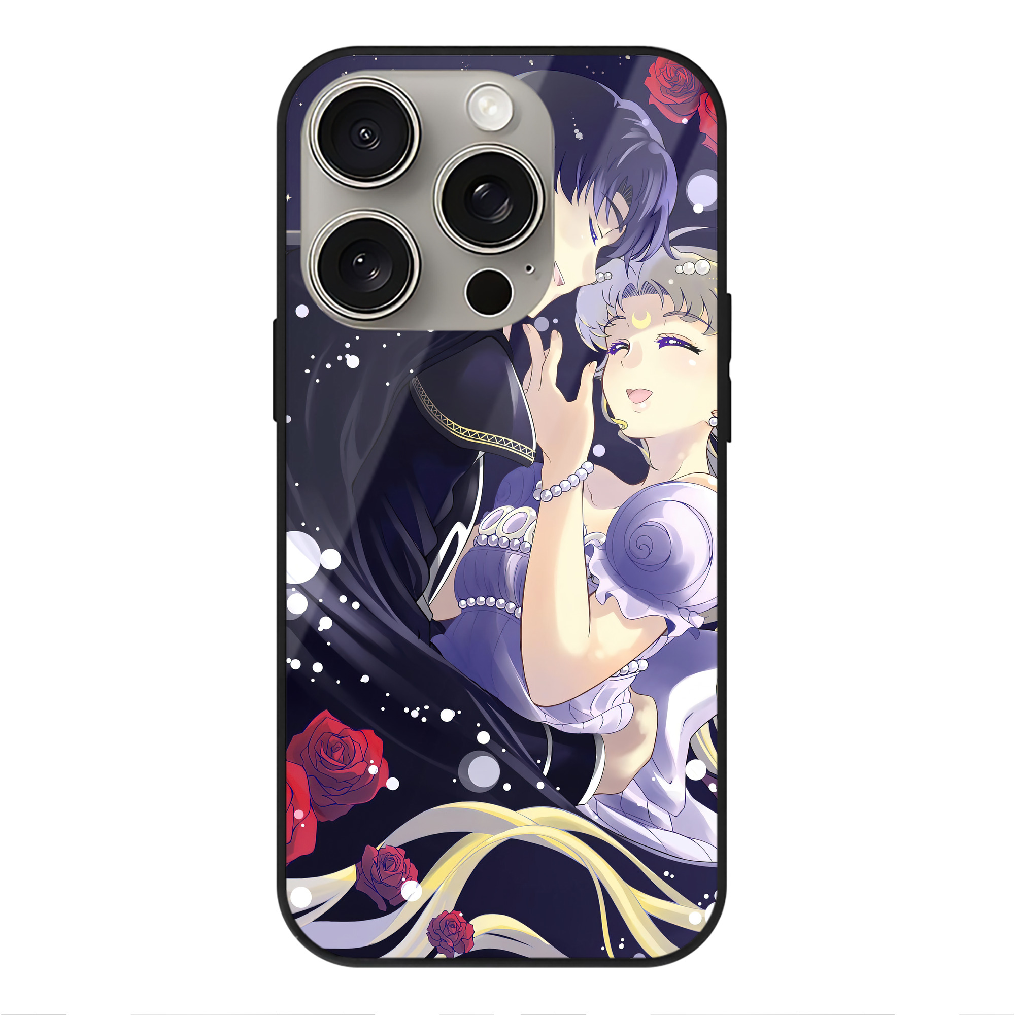 （画像用） 美少女戦士セーラームーン Sailor Moon 【iPhone15Pro対応】スマホケース 耐衝撃＆黄変防止 背面ガラス