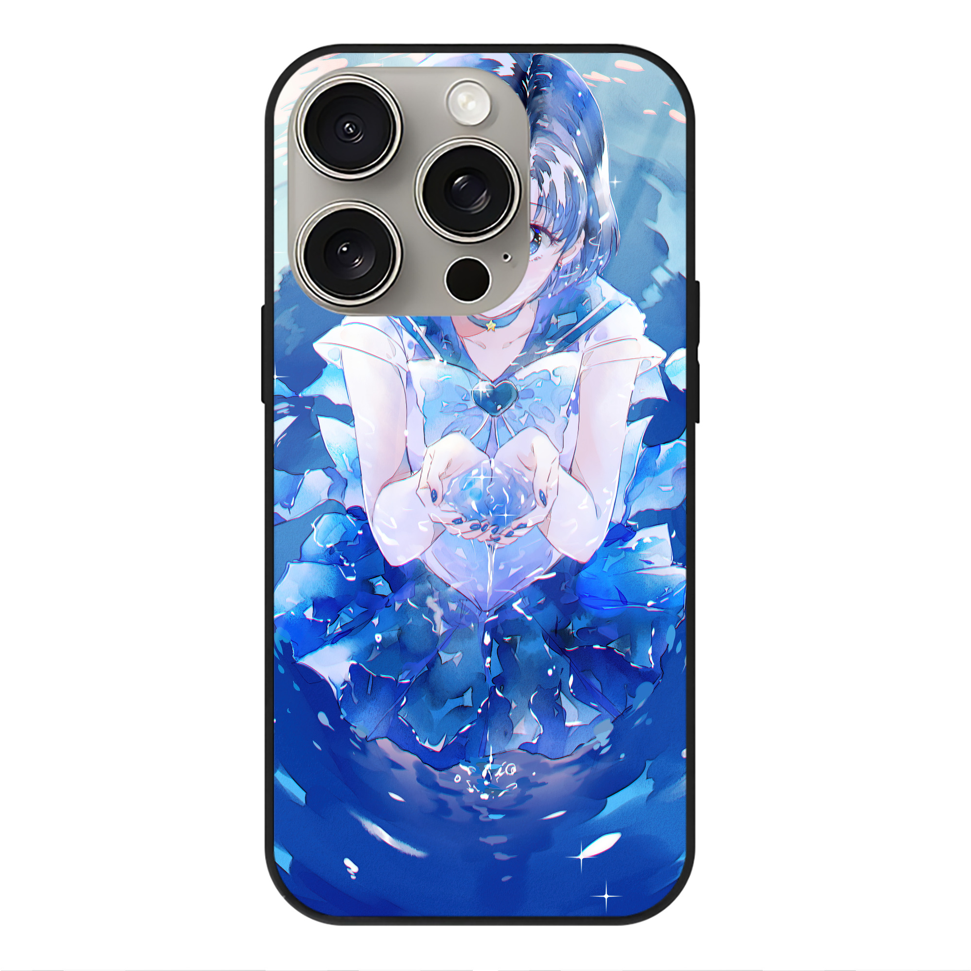 （画像用） 美少女戦士セーラームーン Sailor Moon 【iPhone15Pro対応】スマホケース 耐衝撃＆黄変防止 背面ガラス