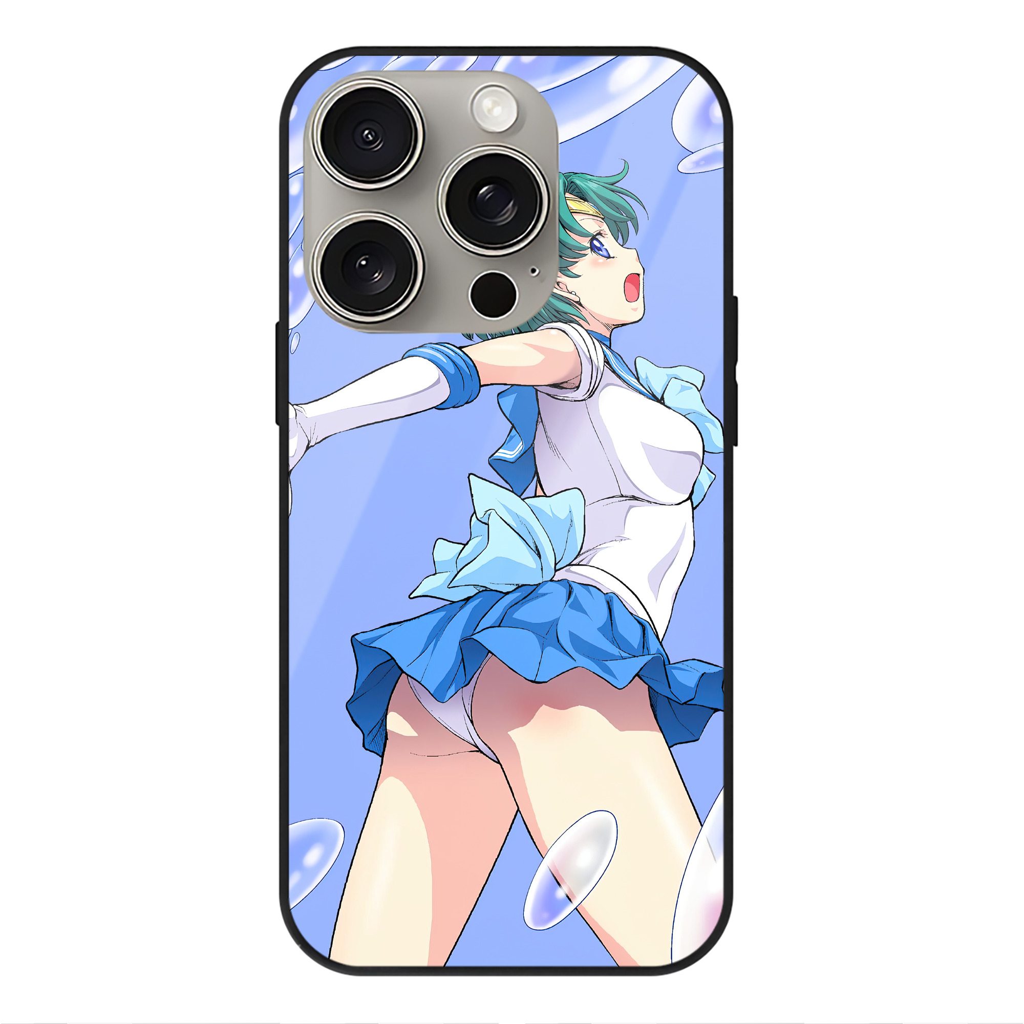 （画像用） 美少女戦士セーラームーン Sailor Moon 【iPhone15Pro対応】スマホケース 耐衝撃＆黄変防止 背面ガラス