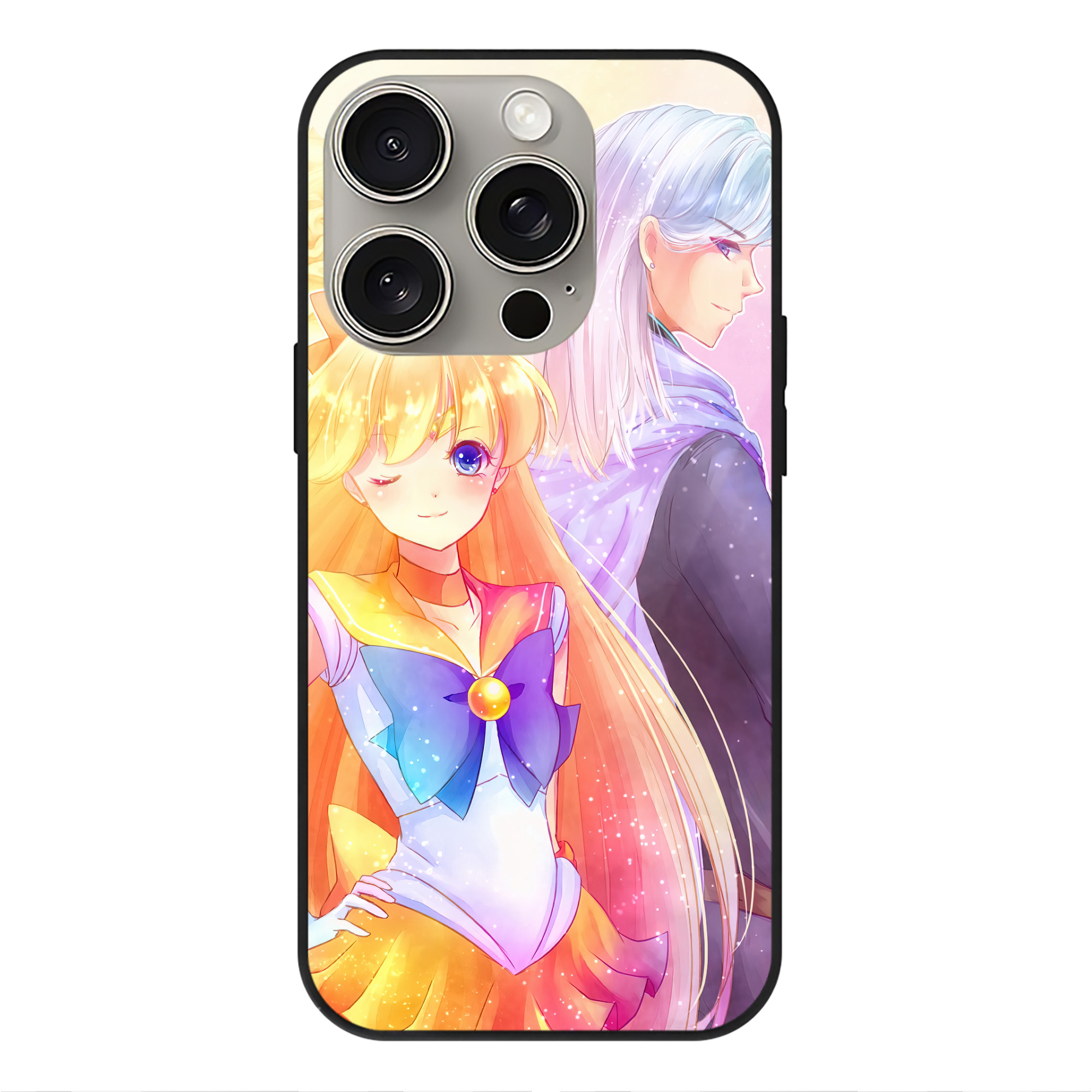 （画像用） 美少女戦士セーラームーン Sailor Moon 【iPhone15Pro対応】スマホケース 耐衝撃＆黄変防止 背面ガラス