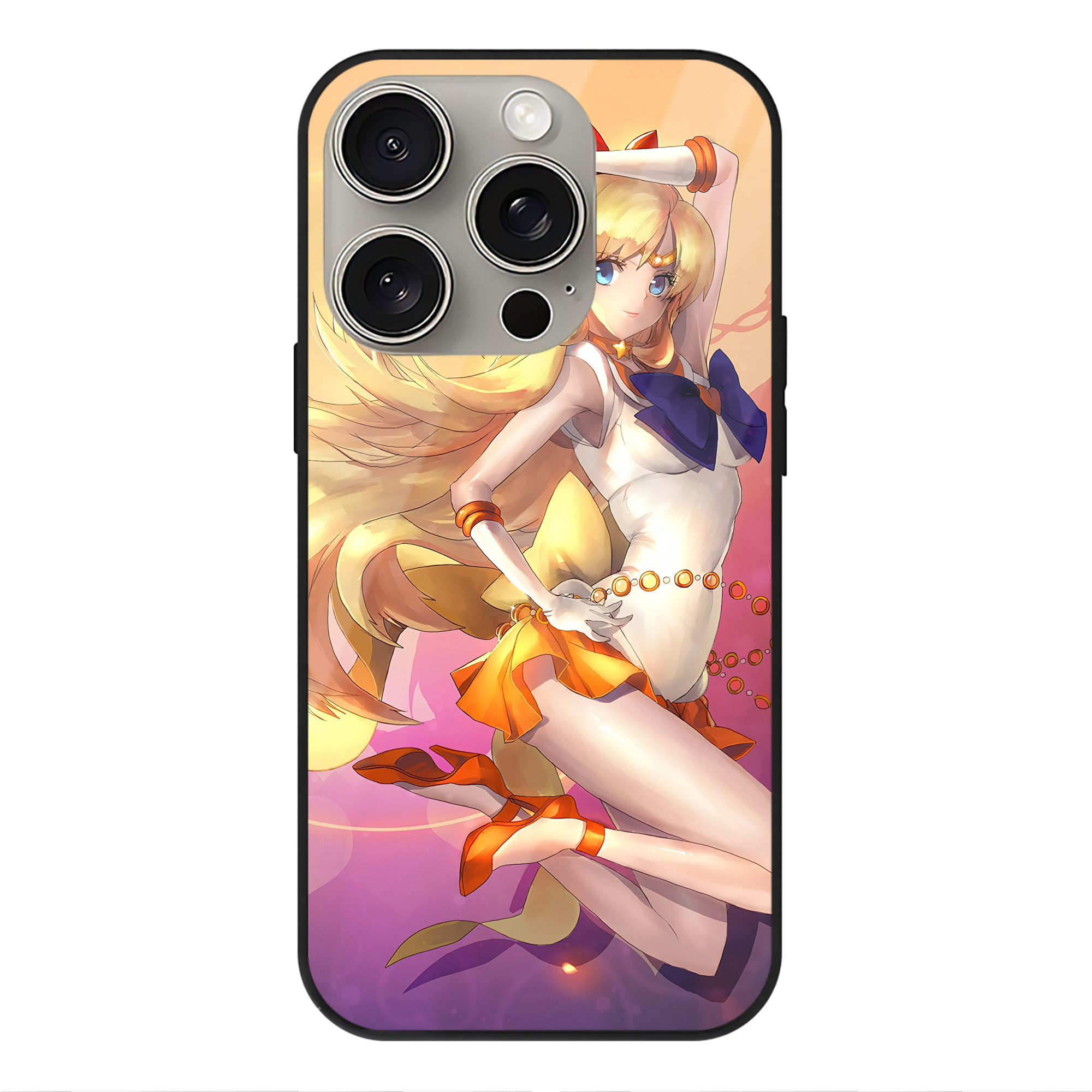 （画像用） 美少女戦士セーラームーン Sailor Moon 【iPhone15Pro対応】スマホケース 耐衝撃＆黄変防止 背面ガラス