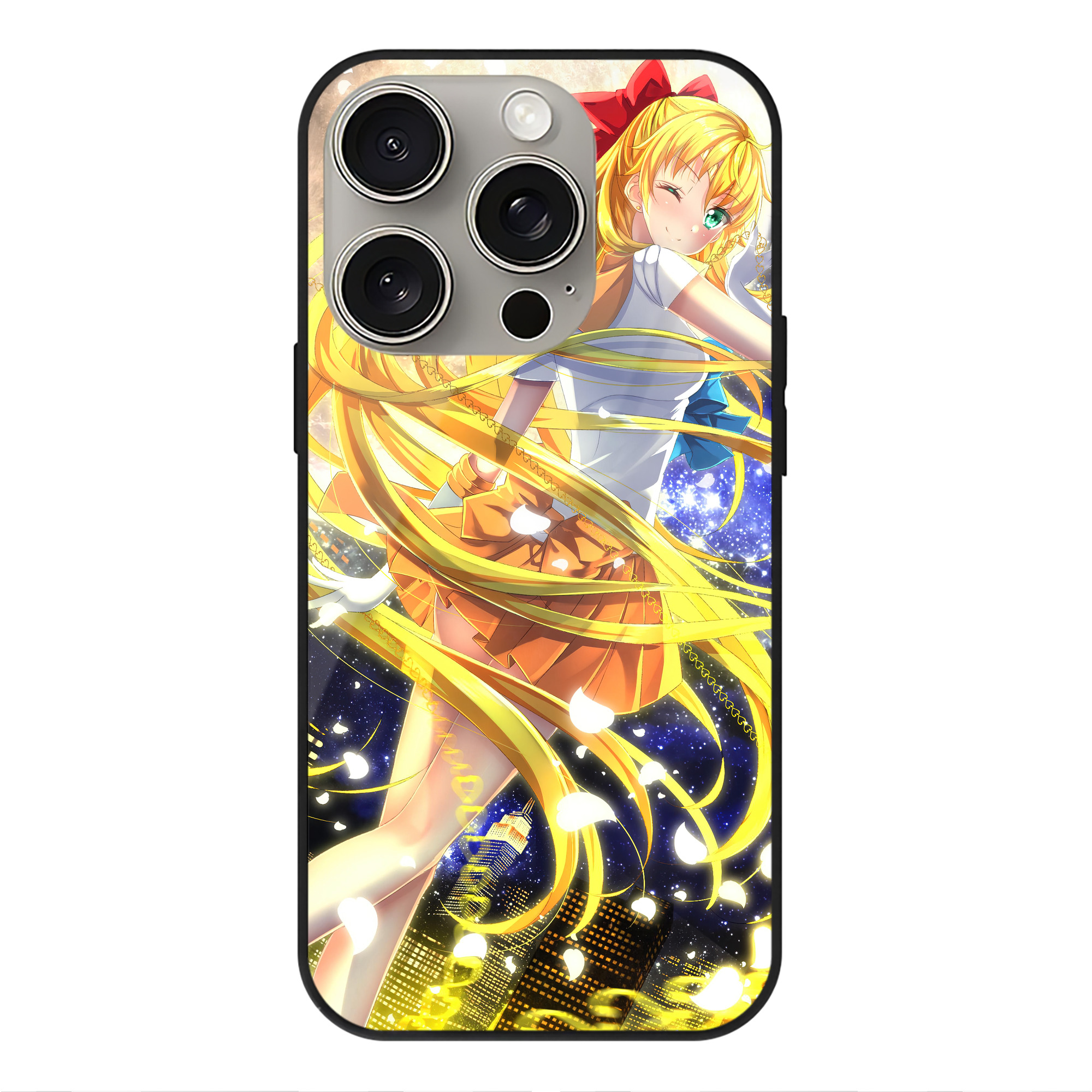 （画像用） 美少女戦士セーラームーン Sailor Moon 【iPhone15Pro対応】スマホケース 耐衝撃＆黄変防止 背面ガラス