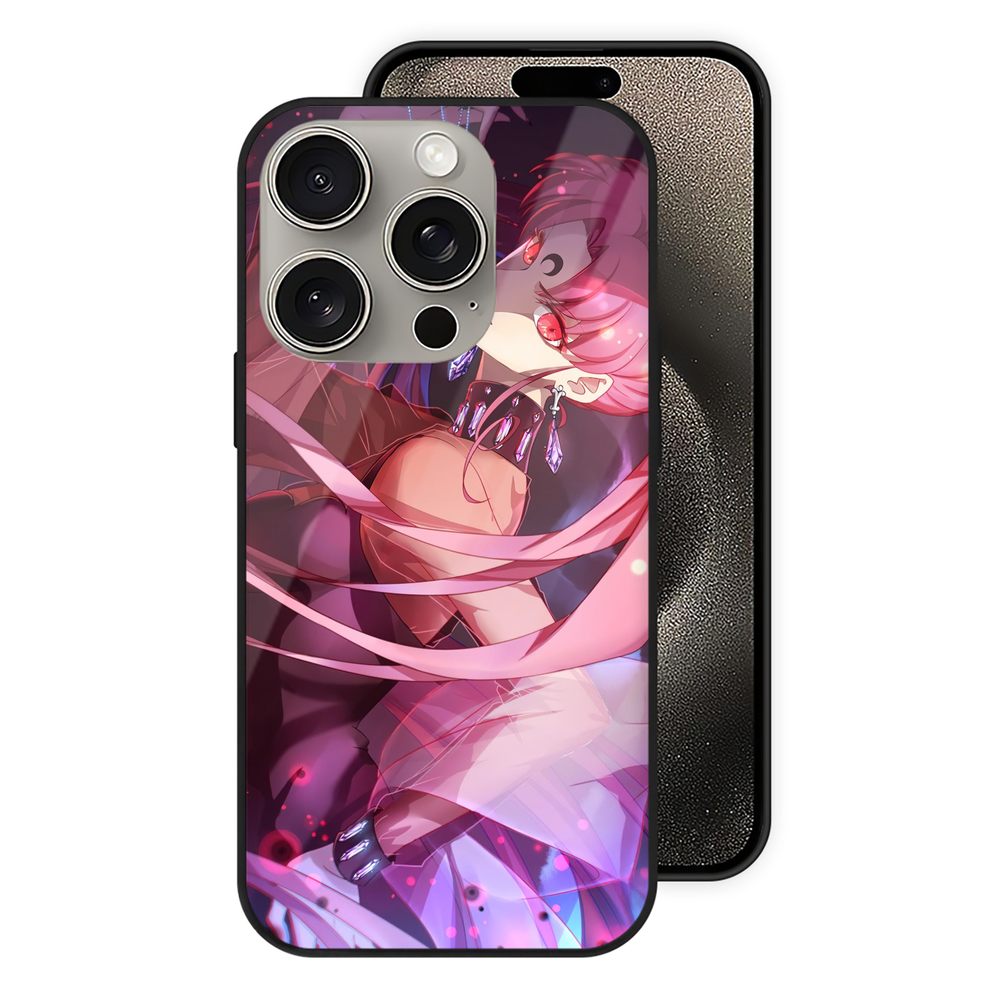 （画像用） 美少女戦士セーラームーン Sailor Moon 【iPhone15Pro対応】スマホケース 耐衝撃＆黄変防止 背面ガラス