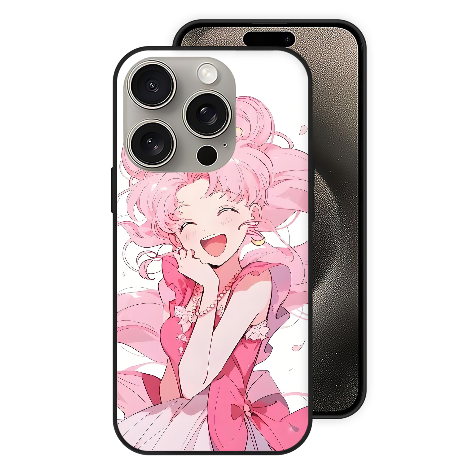 （画像用） 美少女戦士セーラームーン Sailor Moon 【iPhone15Pro対応】スマホケース 耐衝撃＆黄変防止 背面ガラス