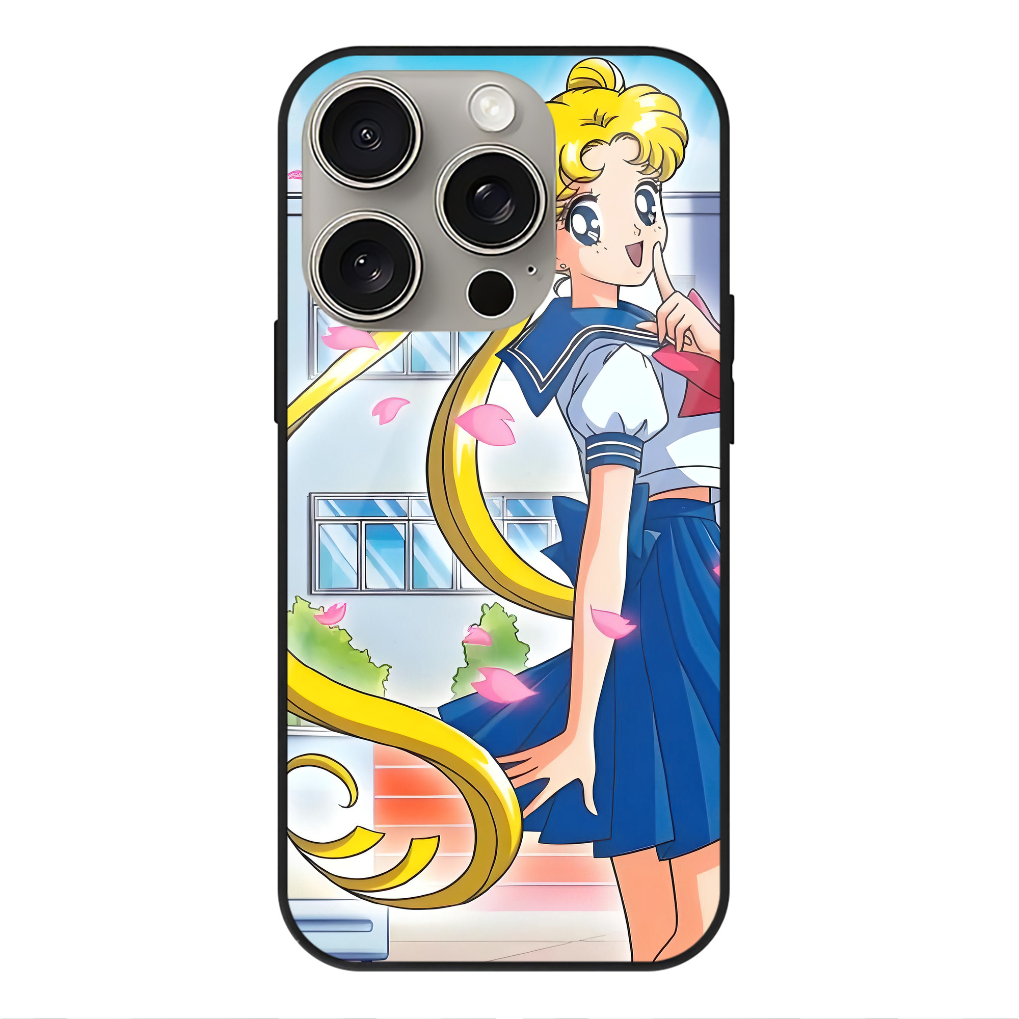 （画像用） 美少女戦士セーラームーン Sailor Moon 【iPhone15Pro対応】スマホケース 耐衝撃＆黄変防止 背面ガラス