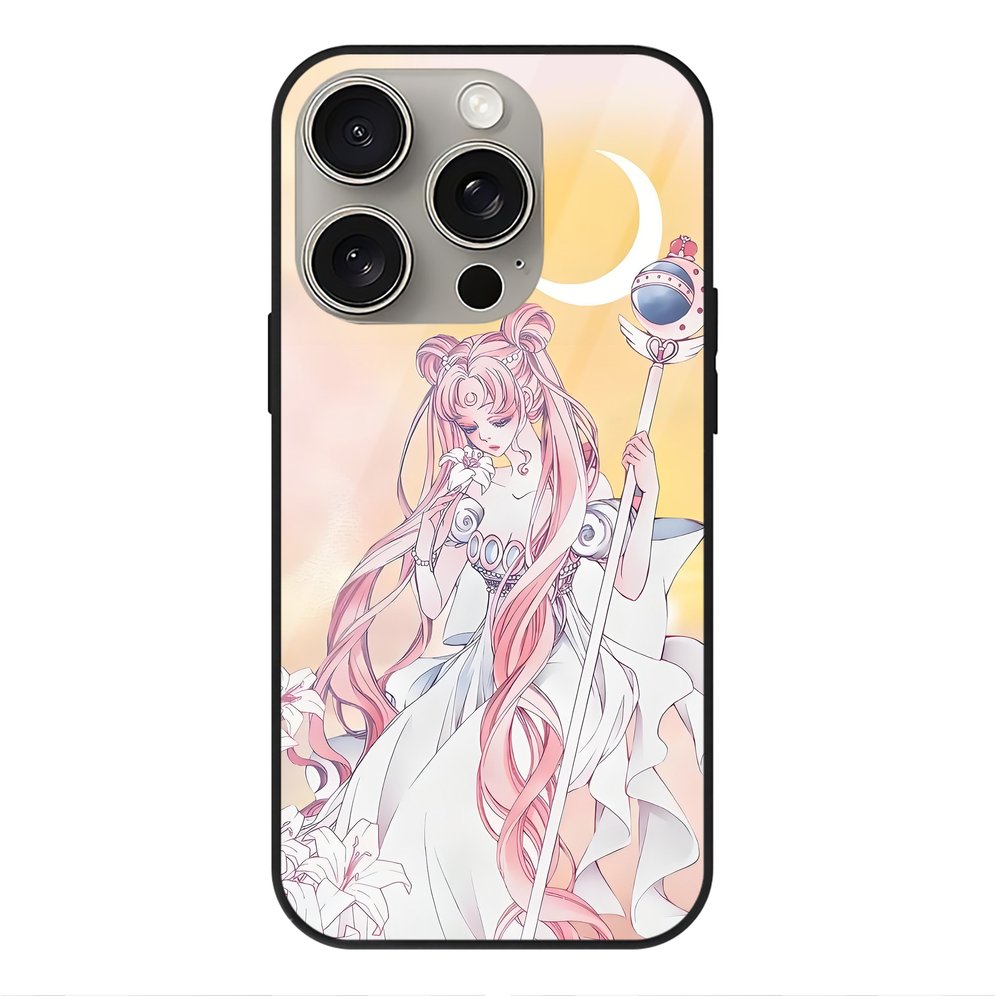 （画像用） 美少女戦士セーラームーン Sailor Moon 【iPhone15Pro対応】スマホケース 耐衝撃＆黄変防止 背面ガラス