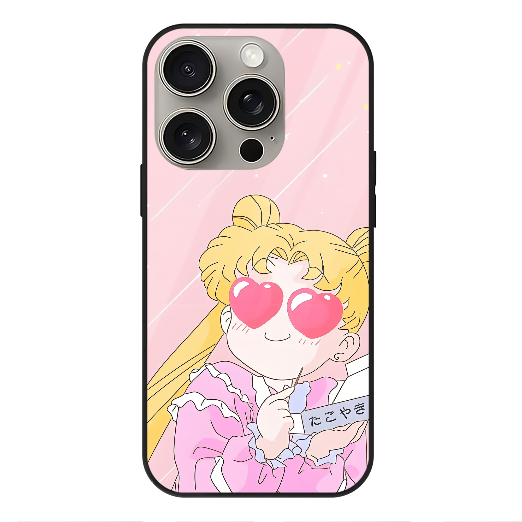 （画像用） 美少女戦士セーラームーン Sailor Moon 【iPhone15Pro対応】スマホケース 耐衝撃＆黄変防止 背面ガラス