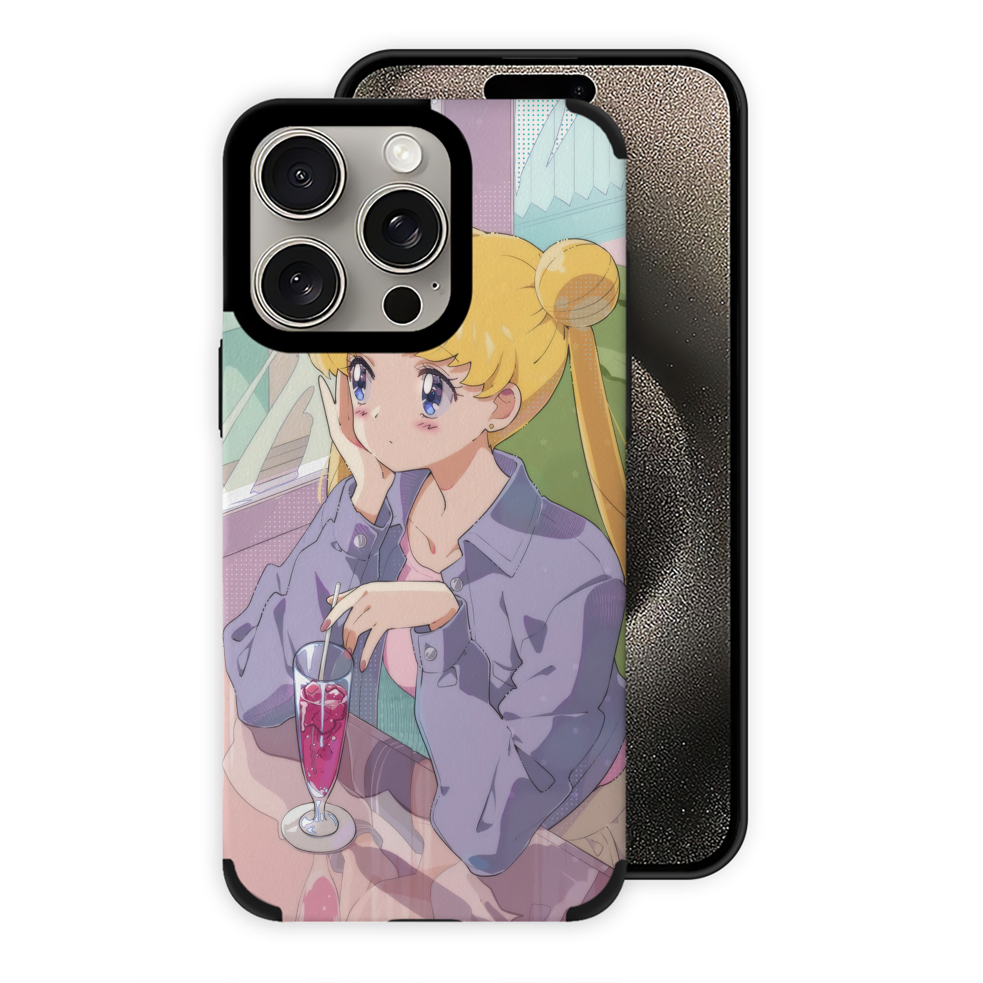（画像用） 美少女戦士セーラームーン Sailor Moon 【iPhone15ProMax対応】 PUレザー スマホケース 耐衝撃＆黄変防止
