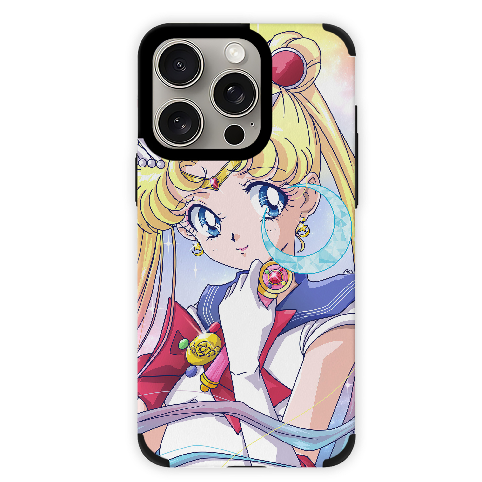 （画像用） 美少女戦士セーラームーン Sailor Moon 【iPhone15ProMax対応】 PUレザー スマホケース 耐衝撃＆黄変防止