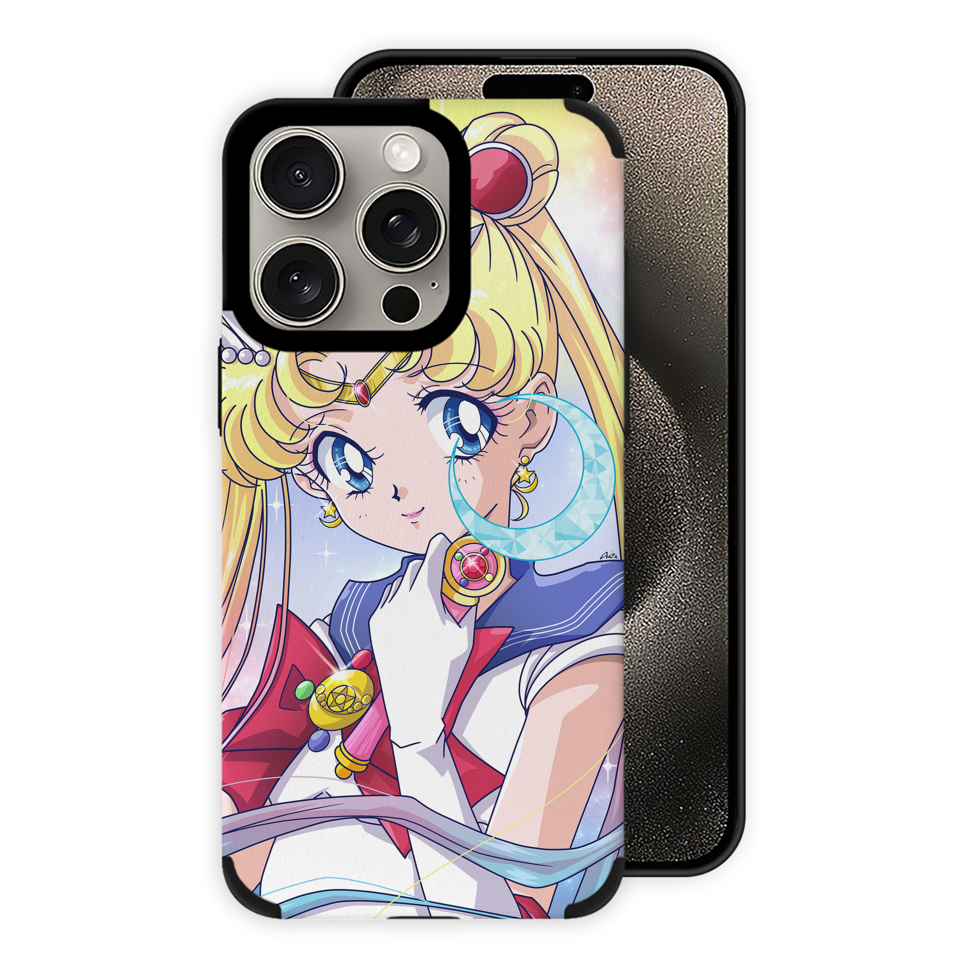 （画像用） 美少女戦士セーラームーン Sailor Moon 【iPhone15ProMax対応】 PUレザー スマホケース 耐衝撃＆黄変防止