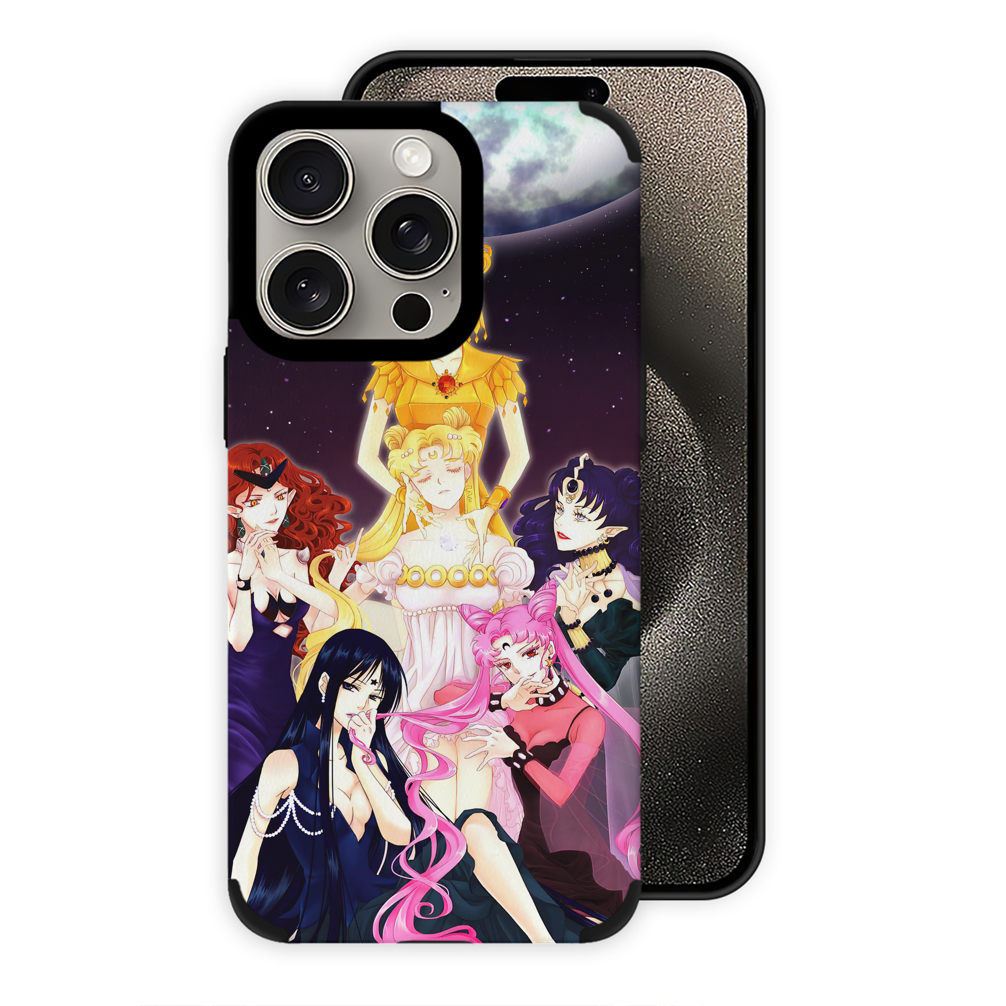 （画像用） 美少女戦士セーラームーン Sailor Moon 【iPhone15ProMax対応】 PUレザー スマホケース 耐衝撃＆黄変防止