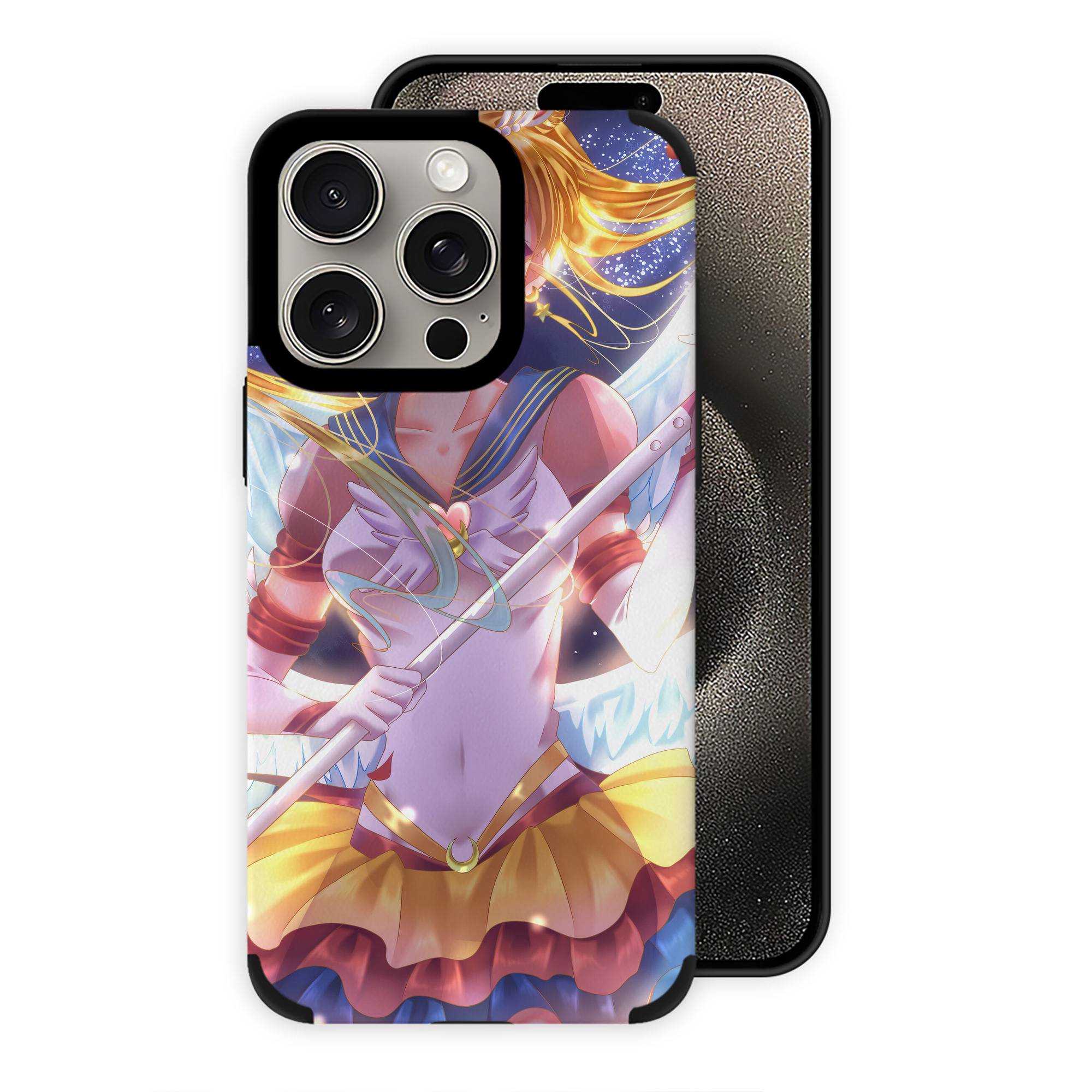 （画像用） 美少女戦士セーラームーン Sailor Moon 【iPhone15ProMax対応】 PUレザー スマホケース 耐衝撃＆黄変防止