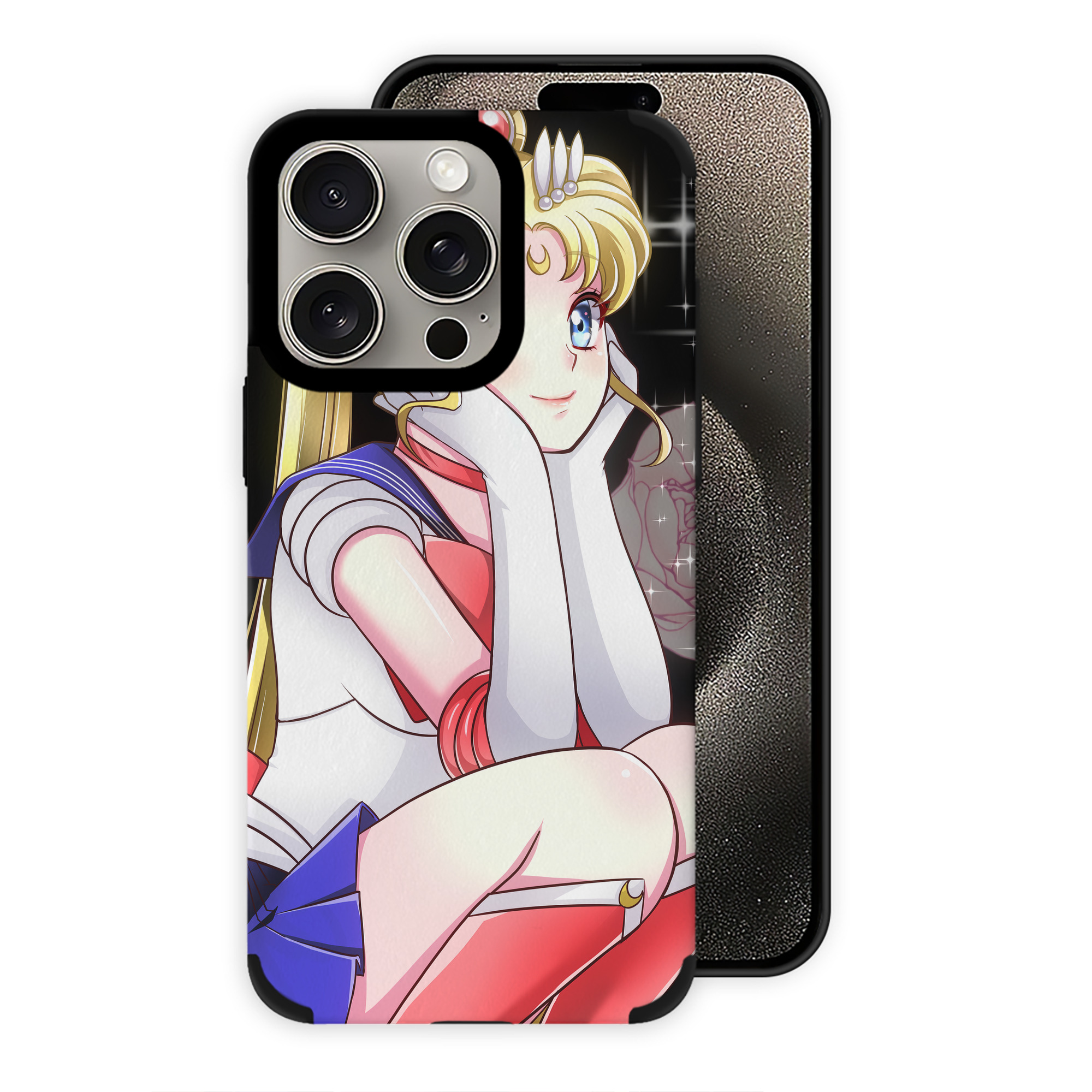 （画像用） 美少女戦士セーラームーン Sailor Moon 【iPhone15ProMax対応】 PUレザー スマホケース 耐衝撃＆黄変防止
