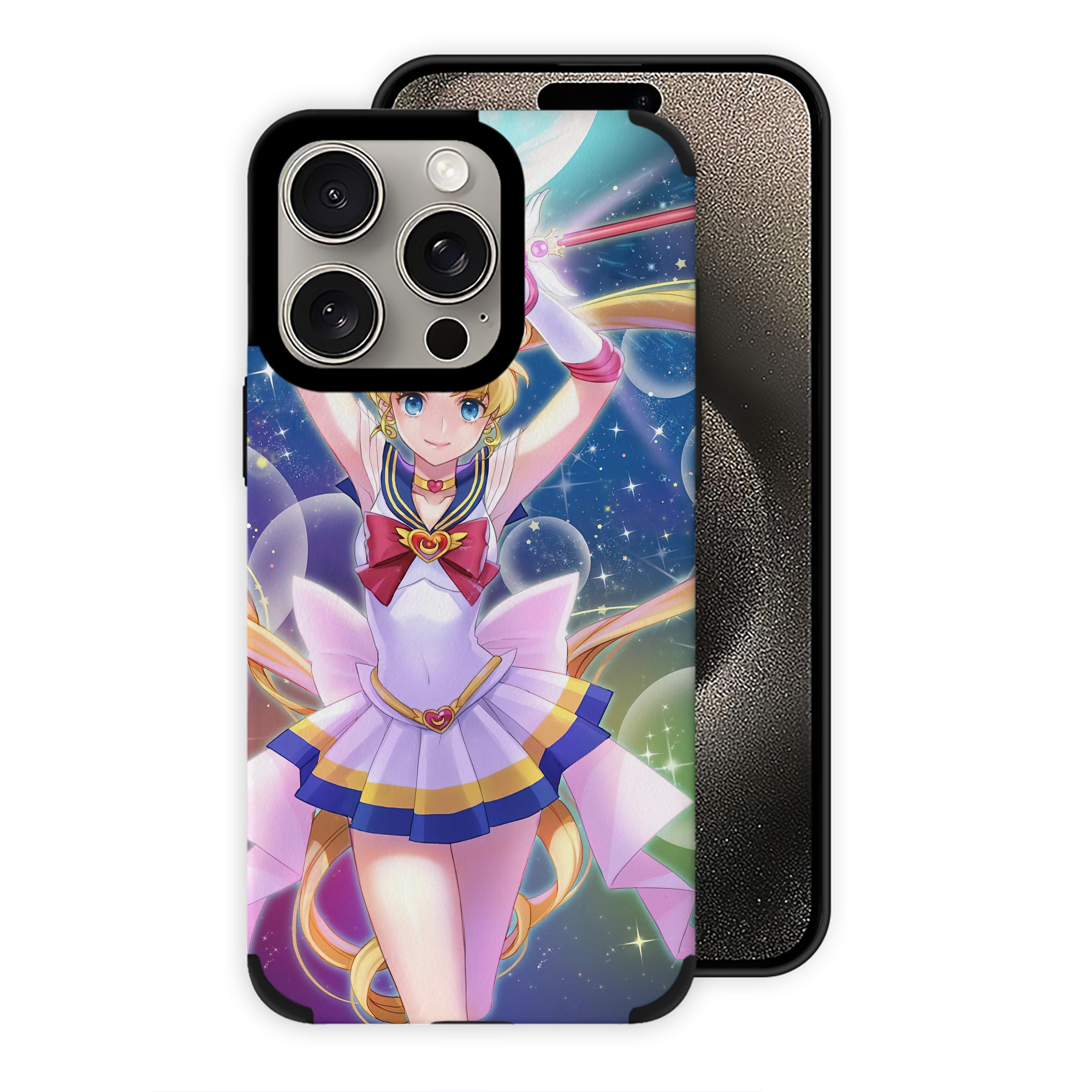 （画像用） 美少女戦士セーラームーン Sailor Moon 【iPhone15ProMax対応】 PUレザー スマホケース 耐衝撃＆黄変防止
