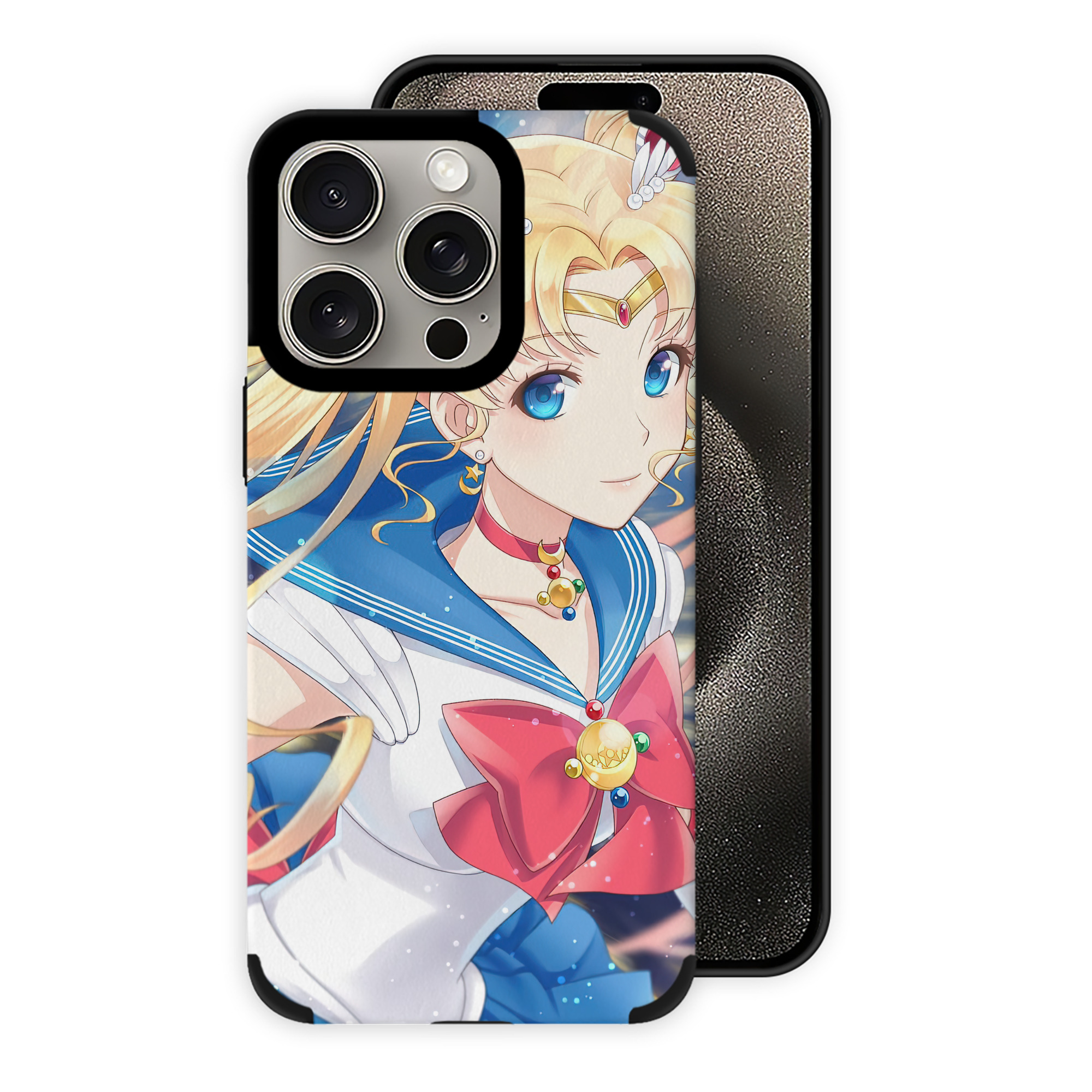 （画像用） 美少女戦士セーラームーン Sailor Moon 【iPhone15ProMax対応】 PUレザー スマホケース 耐衝撃＆黄変防止