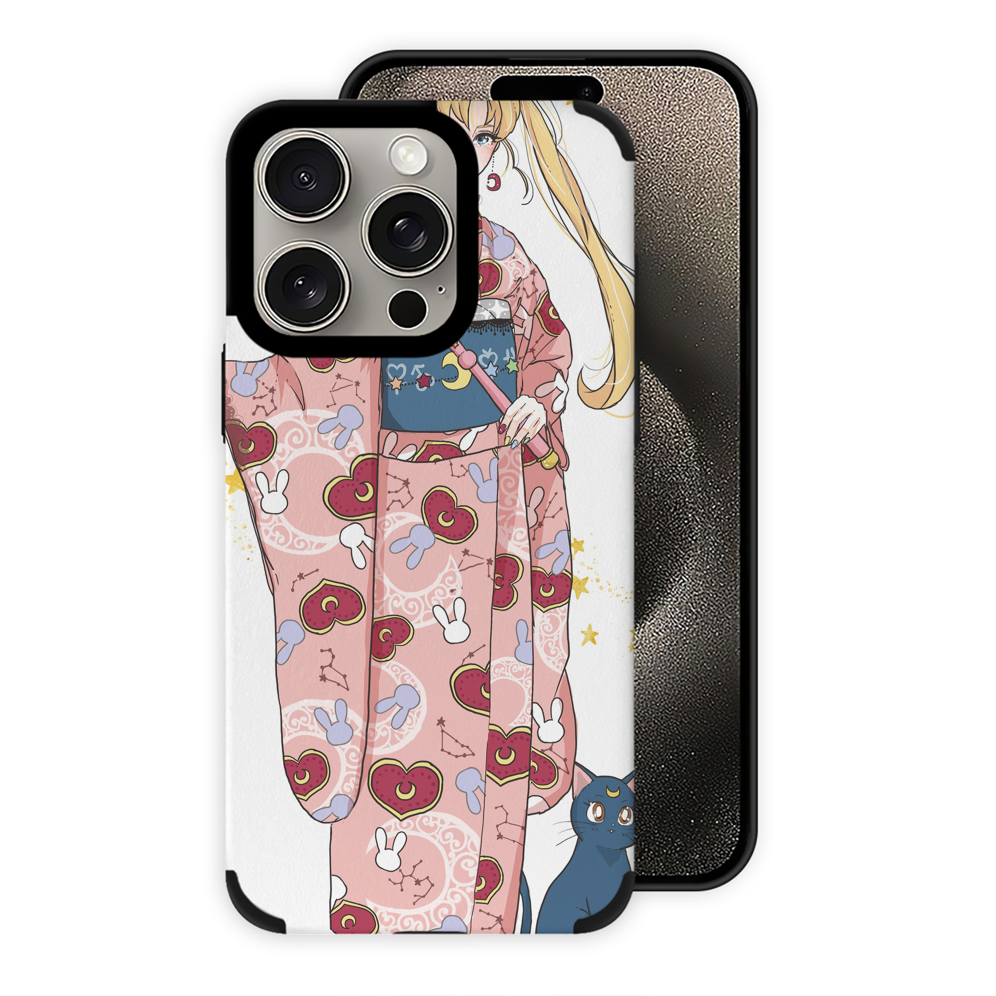 （画像用） 美少女戦士セーラームーン Sailor Moon 【iPhone15ProMax対応】 PUレザー スマホケース 耐衝撃＆黄変防止
