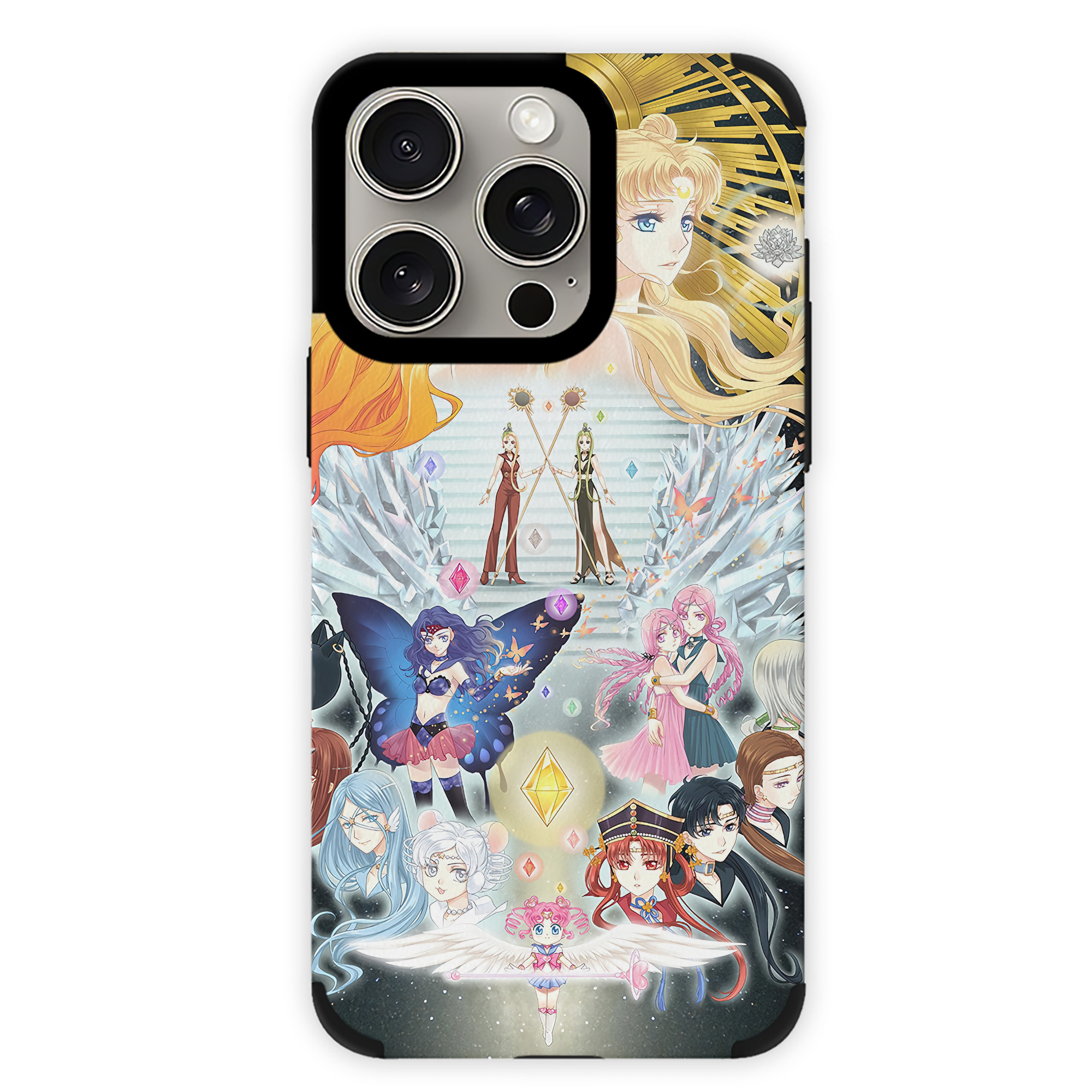 （画像用） 美少女戦士セーラームーン Sailor Moon 【iPhone15ProMax対応】 PUレザー スマホケース 耐衝撃＆黄変防止
