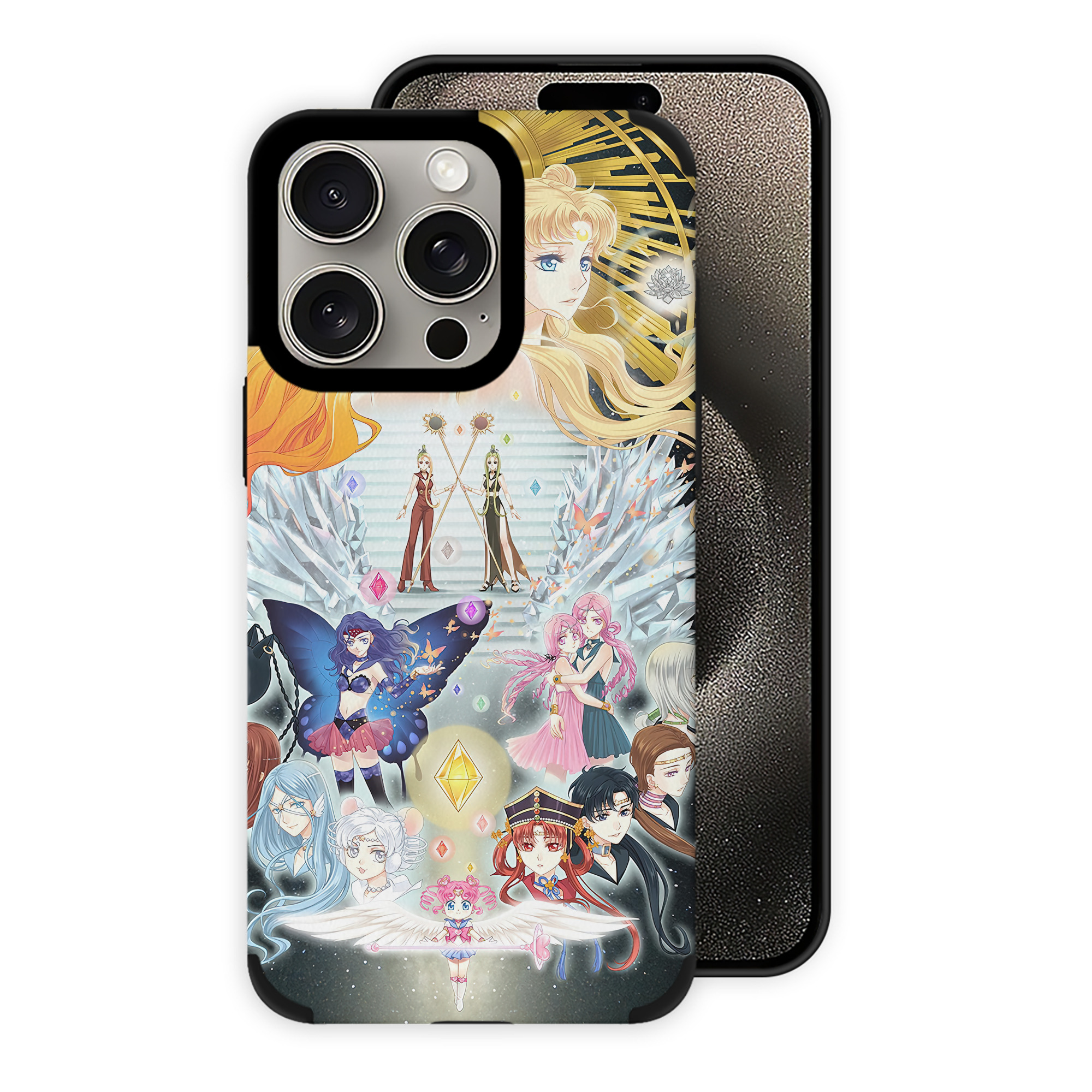 （画像用） 美少女戦士セーラームーン Sailor Moon 【iPhone15ProMax対応】 PUレザー スマホケース 耐衝撃＆黄変防止