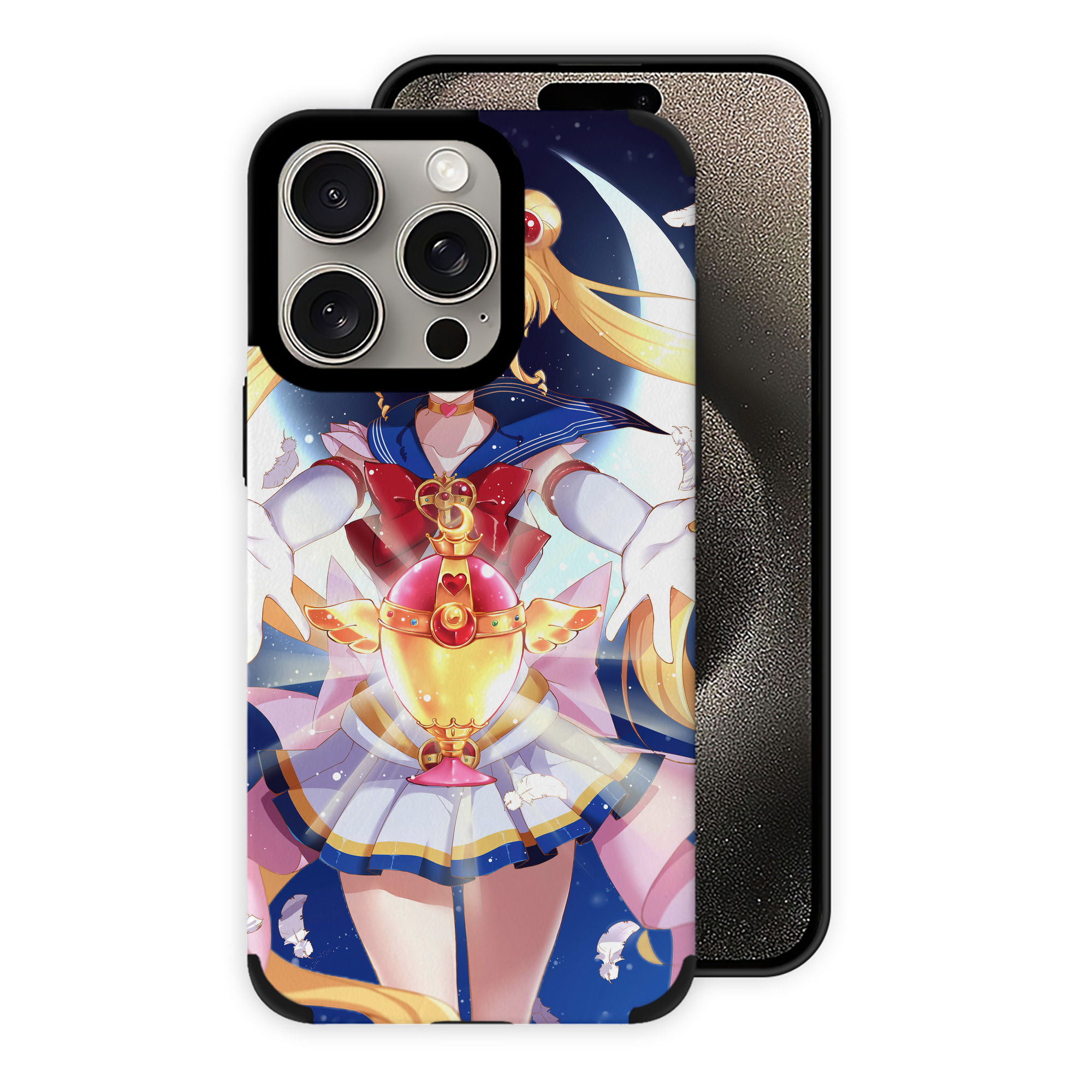 （画像用） 美少女戦士セーラームーン Sailor Moon 【iPhone15ProMax対応】 PUレザー スマホケース 耐衝撃＆黄変防止