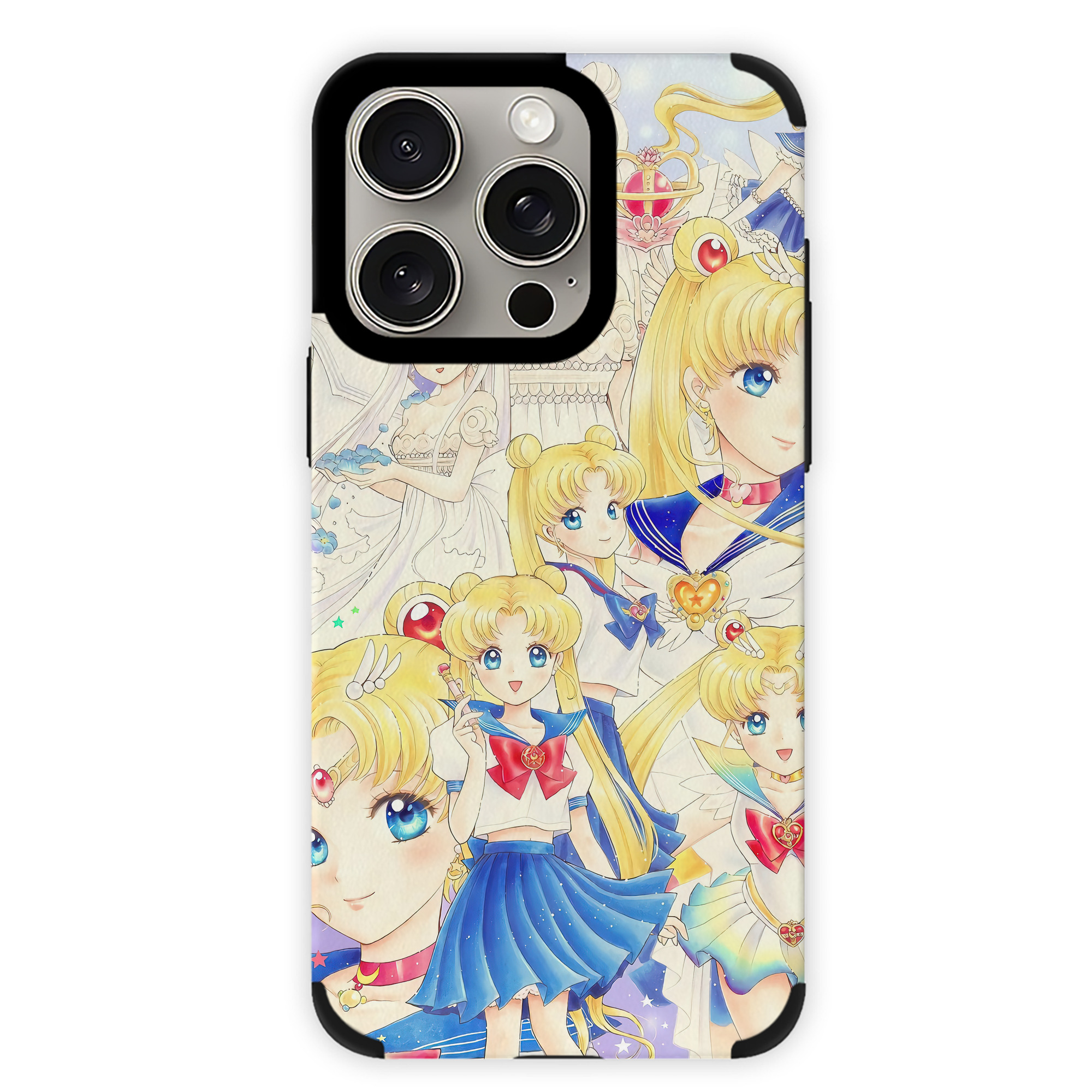 （画像用） 美少女戦士セーラームーン Sailor Moon 【iPhone15ProMax対応】 PUレザー スマホケース 耐衝撃＆黄変防止