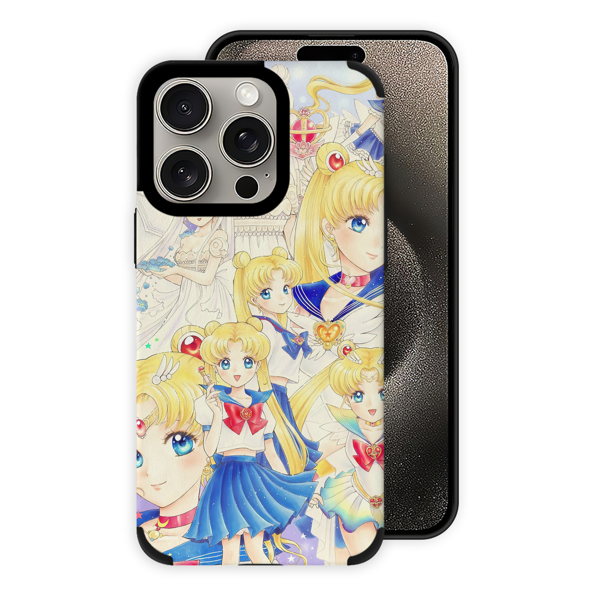 （画像用） 美少女戦士セーラームーン Sailor Moon 【iPhone15ProMax対応】 PUレザー スマホケース 耐衝撃＆黄変防止