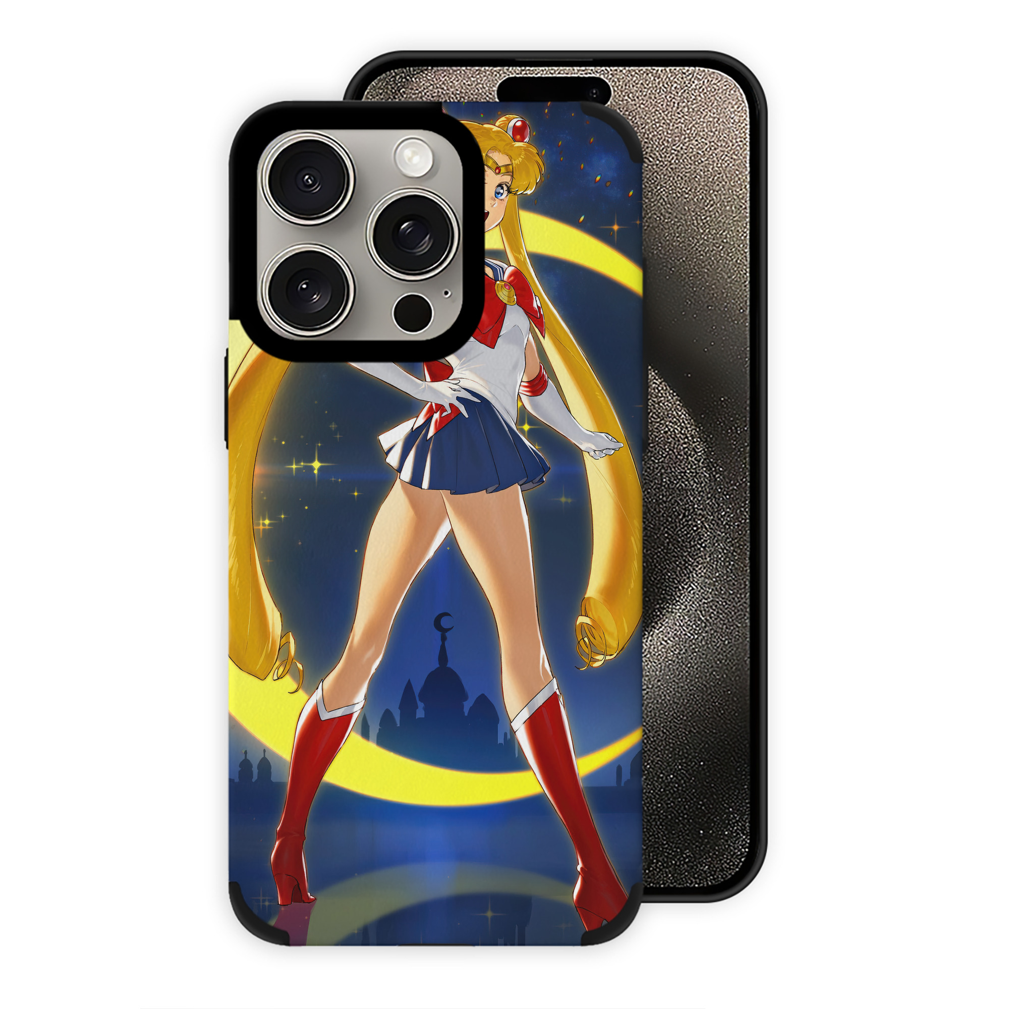 （画像用） 美少女戦士セーラームーン Sailor Moon 【iPhone15ProMax対応】 PUレザー スマホケース 耐衝撃＆黄変防止