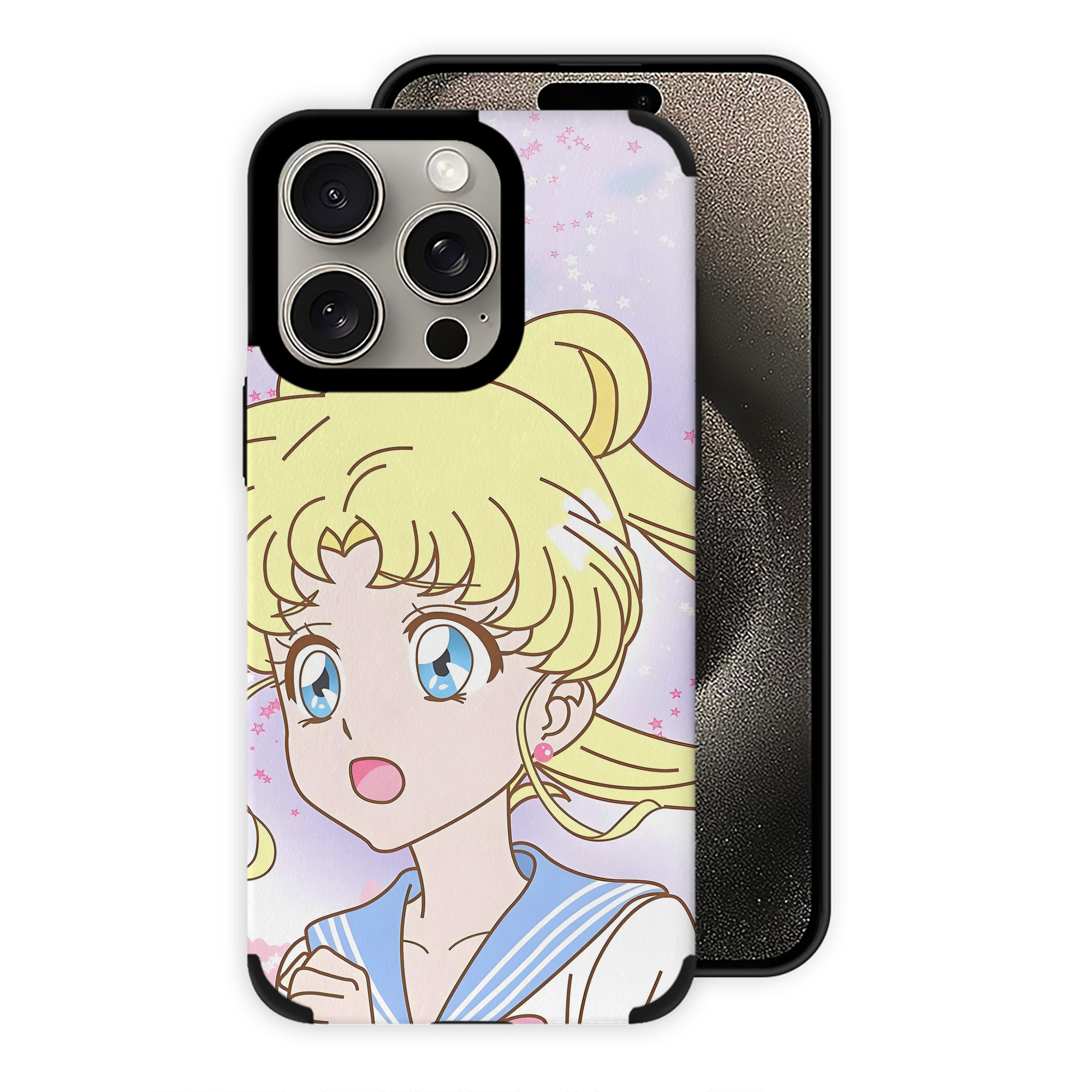 （画像用） 美少女戦士セーラームーン Sailor Moon 【iPhone15ProMax対応】 PUレザー スマホケース 耐衝撃＆黄変防止
