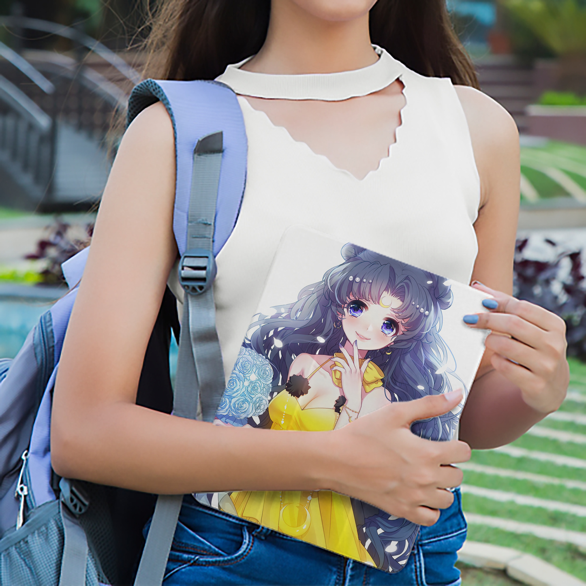 美少女戦士セーラームーン Sailor Moon IPad ケース ペン収納付き 三つ折りスタンド PUレザー×シリコン 対応機種9.5/10.5/10.9インチ