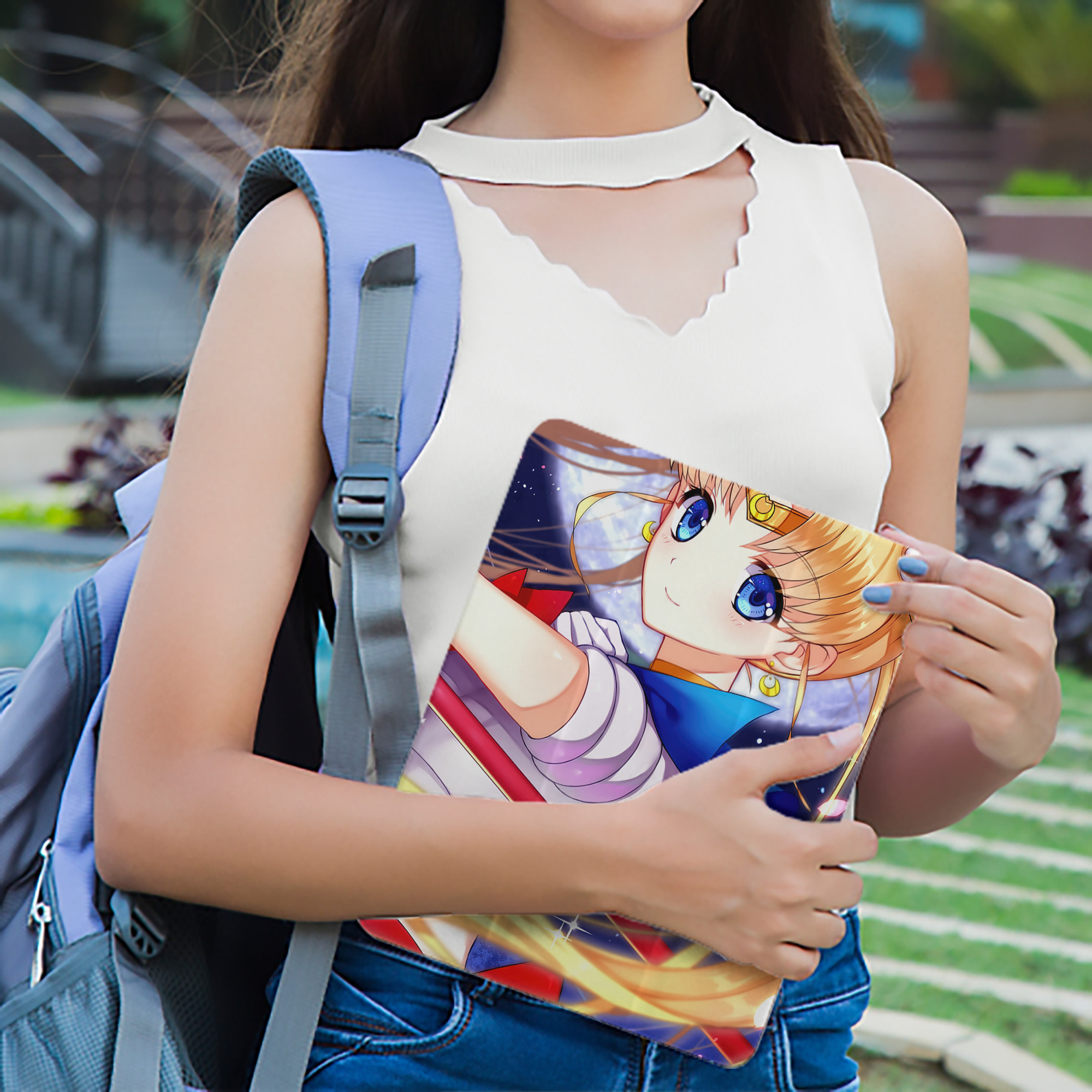 美少女戦士セーラームーン Sailor Moon IPad ケース ペン収納付き 三つ折りスタンド PUレザー×シリコン 対応機種9.5/10.5/10.9インチ
