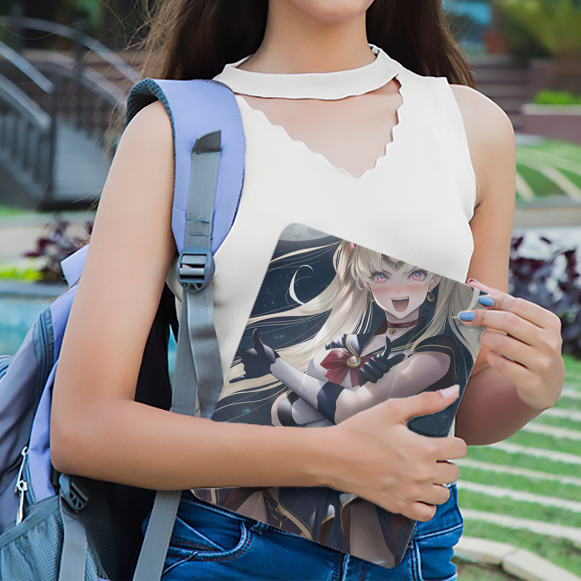 美少女戦士セーラームーン Sailor Moon IPad ケース ペン収納付き 三つ折りスタンド PUレザー×シリコン 対応機種9.5/10.5/10.9インチ