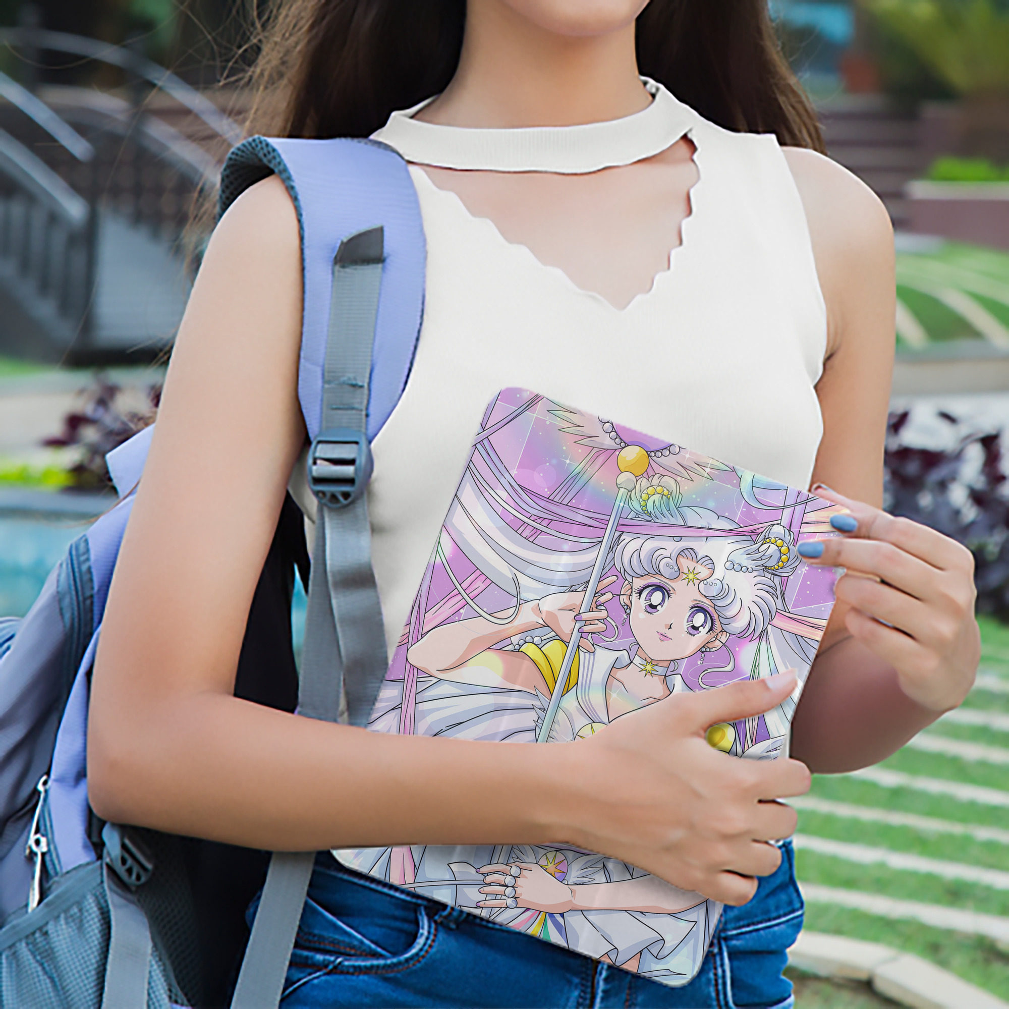 美少女戦士セーラームーン Sailor Moon IPad ケース ペン収納付き 三つ折りスタンド PUレザー×シリコン 対応機種9.5/10.5/10.9インチ