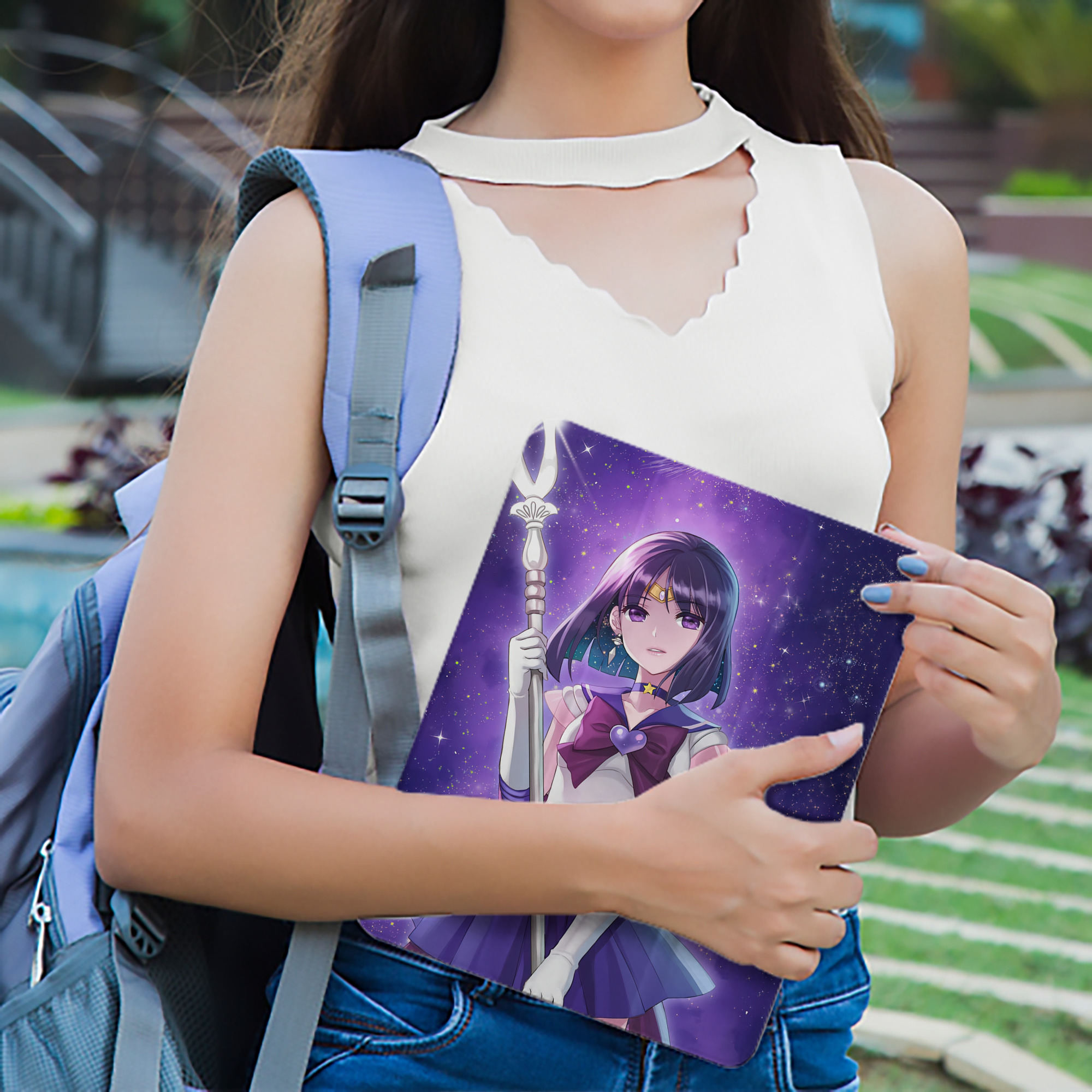 美少女戦士セーラームーン Sailor Moon IPad ケース ペン収納付き 三つ折りスタンド PUレザー×シリコン 対応機種9.5/10.5/10.9インチ