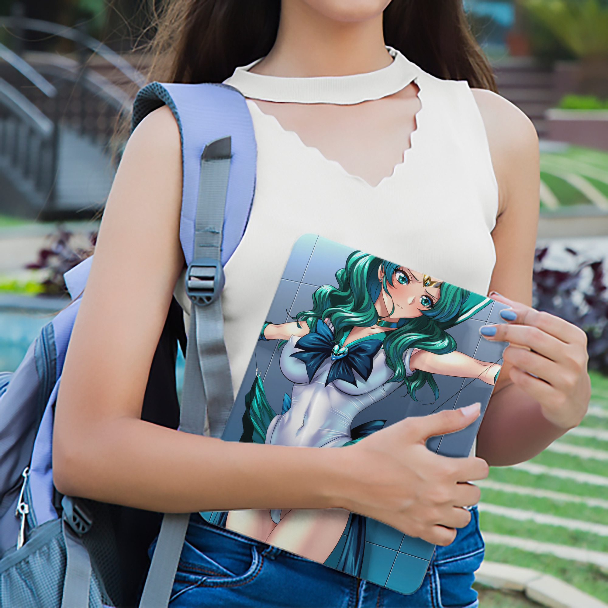 美少女戦士セーラームーン Sailor Moon IPad ケース ペン収納付き 三つ折りスタンド PUレザー×シリコン 対応機種9.5/10.5/10.9インチ