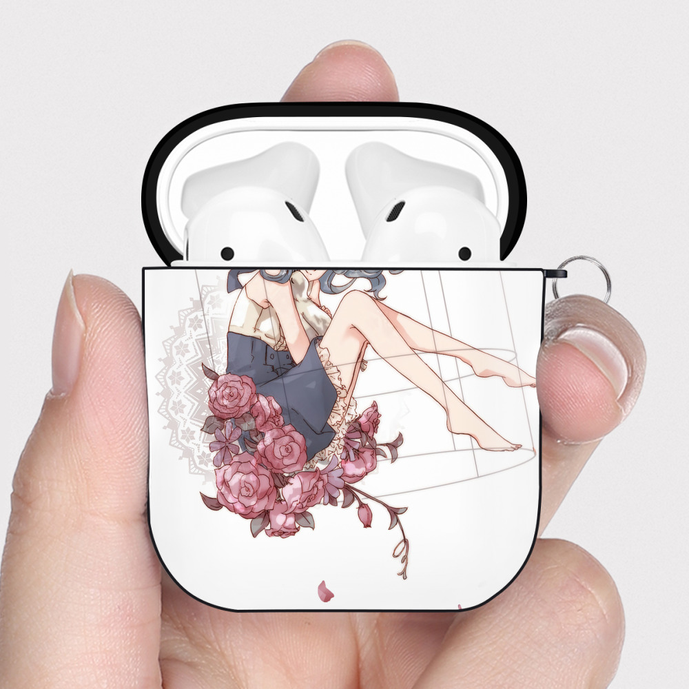 （画像用） 美少女戦士セーラームーン Sailor Moon AirPods 第2世代保護ケース ハードシェル ブラック 耐衝撃・防指紋・カラビナ付き