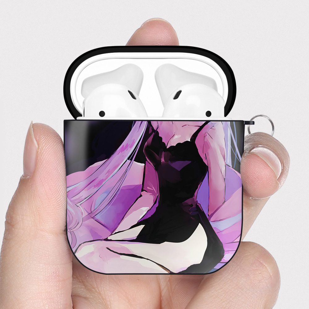 （画像用） 美少女戦士セーラームーン Sailor Moon AirPods 第2世代保護ケース ハードシェル ブラック 耐衝撃・防指紋・カラビナ付き