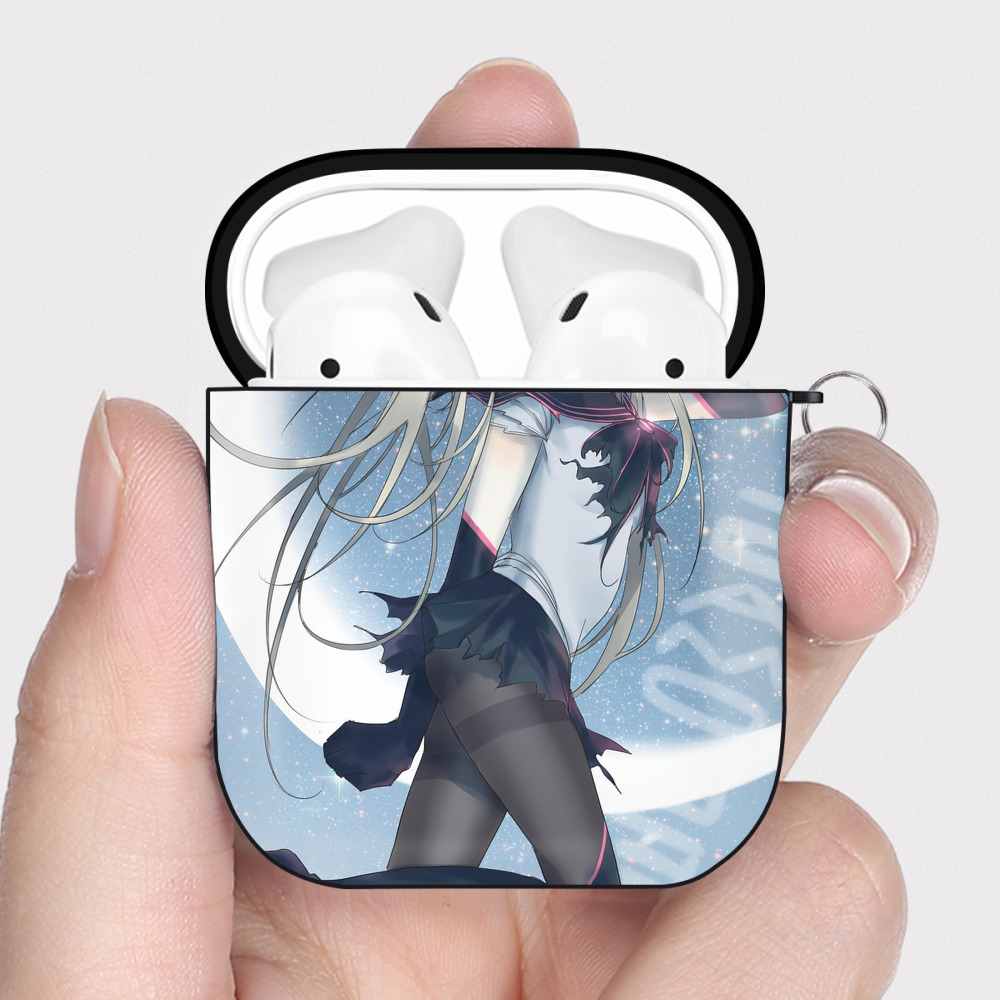 （画像用） 美少女戦士セーラームーン Sailor Moon AirPods 第2世代保護ケース ハードシェル ブラック 耐衝撃・防指紋・カラビナ付き