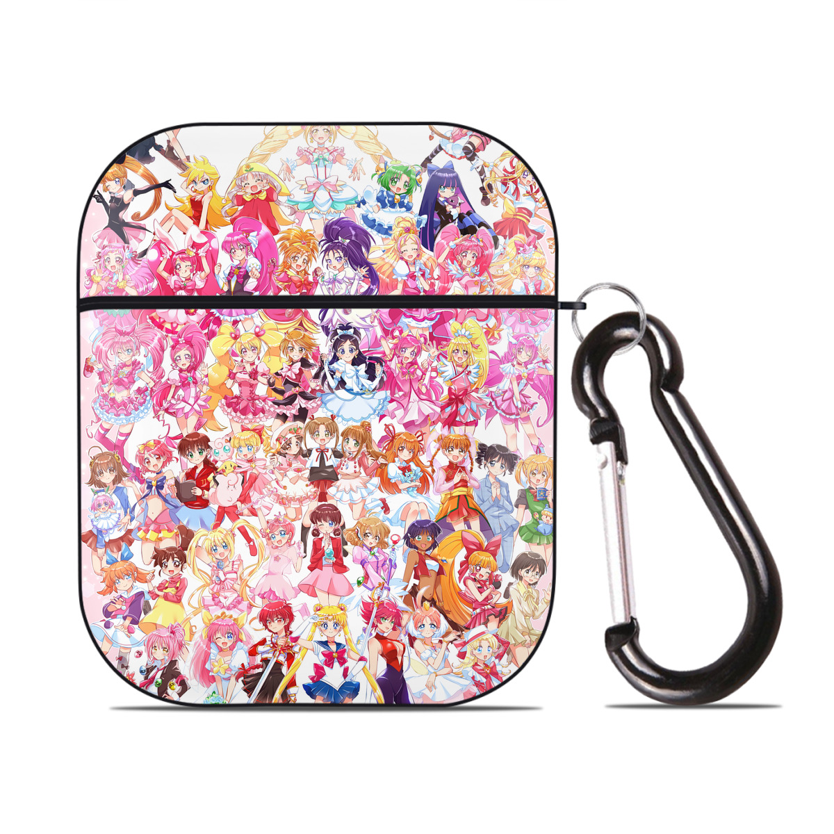 （画像用） 美少女戦士セーラームーン Sailor Moon AirPods 第2世代保護ケース ハードシェル ブラック 耐衝撃・防指紋・カラビナ付き