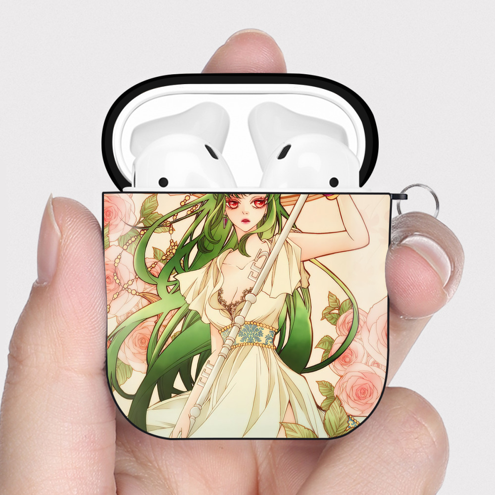 （画像用） 美少女戦士セーラームーン Sailor Moon AirPods 第2世代保護ケース ハードシェル ブラック 耐衝撃・防指紋・カラビナ付き