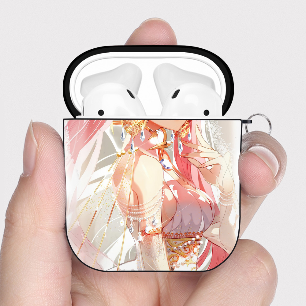 （画像用） 美少女戦士セーラームーン Sailor Moon AirPods 第2世代保護ケース ハードシェル ブラック 耐衝撃・防指紋・カラビナ付き