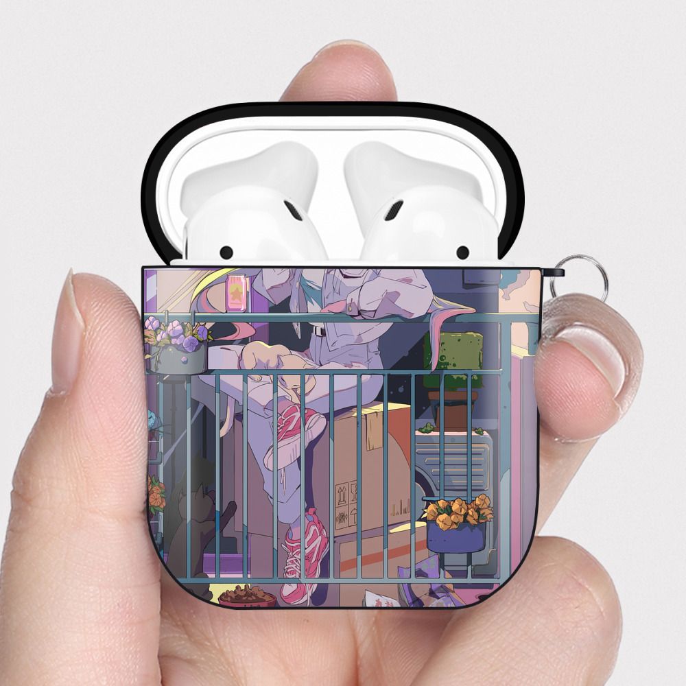 （画像用） 美少女戦士セーラームーン Sailor Moon AirPods 第2世代保護ケース ハードシェル ブラック 耐衝撃・防指紋・カラビナ付き