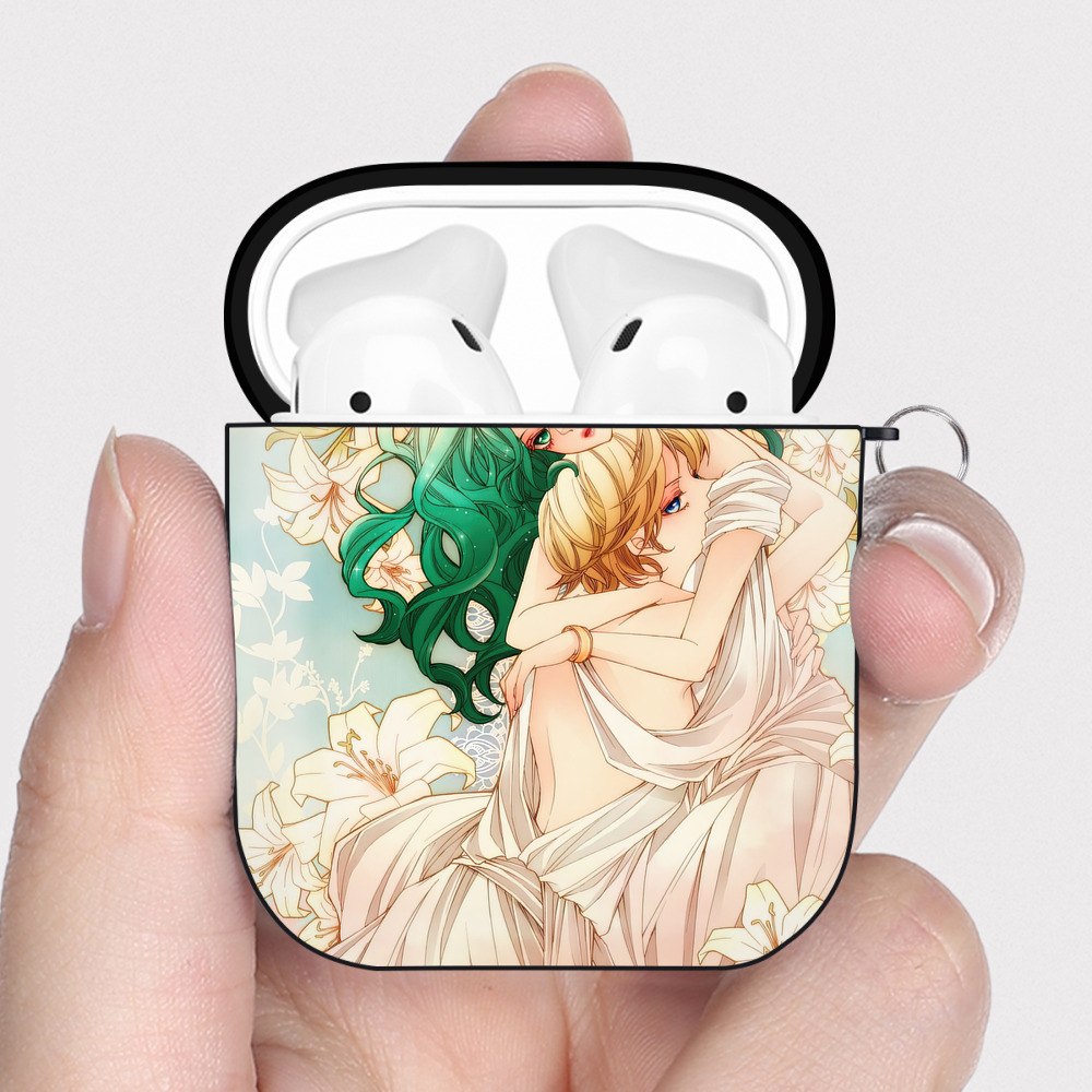 （画像用） 美少女戦士セーラームーン Sailor Moon AirPods 第2世代保護ケース ハードシェル ブラック 耐衝撃・防指紋・カラビナ付き