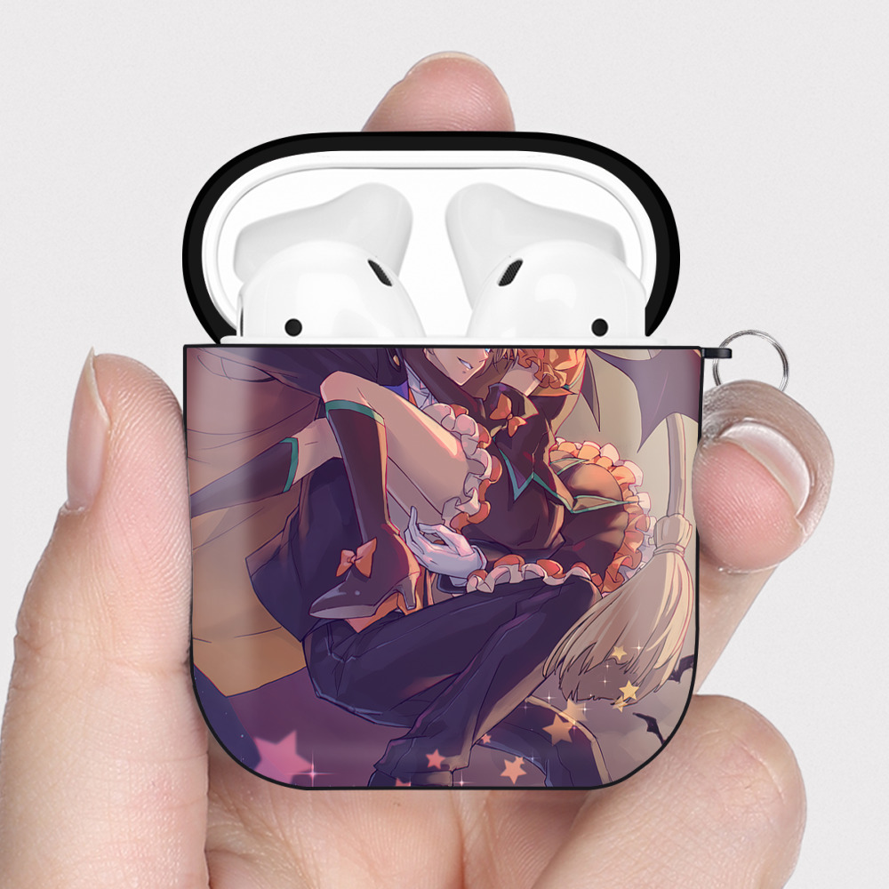 （画像用） 美少女戦士セーラームーン Sailor Moon AirPods 第2世代保護ケース ハードシェル ブラック 耐衝撃・防指紋・カラビナ付き
