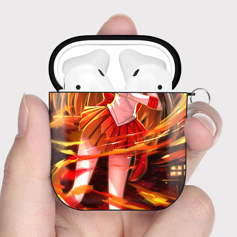 （画像用） 美少女戦士セーラームーン Sailor Moon AirPods 第2世代保護ケース ハードシェル ブラック 耐衝撃・防指紋・カラビナ付き