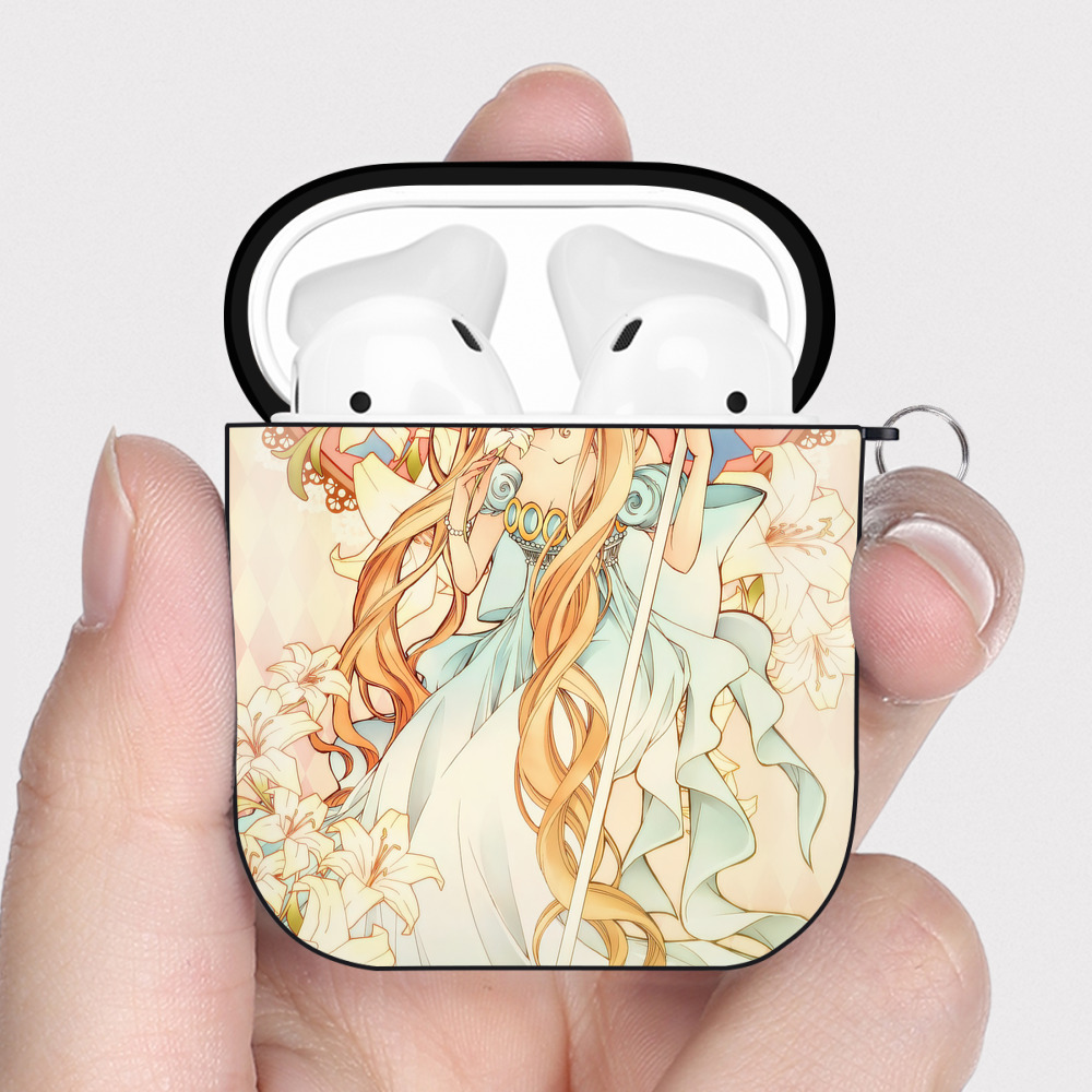 （画像用） 美少女戦士セーラームーン Sailor Moon AirPods 第2世代保護ケース ハードシェル ブラック 耐衝撃・防指紋・カラビナ付き