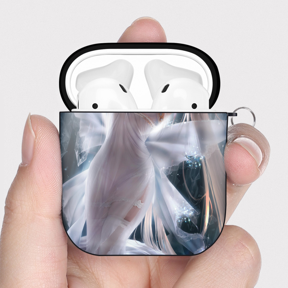 （画像用） 美少女戦士セーラームーン Sailor Moon AirPods 第2世代保護ケース ハードシェル ブラック 耐衝撃・防指紋・カラビナ付き