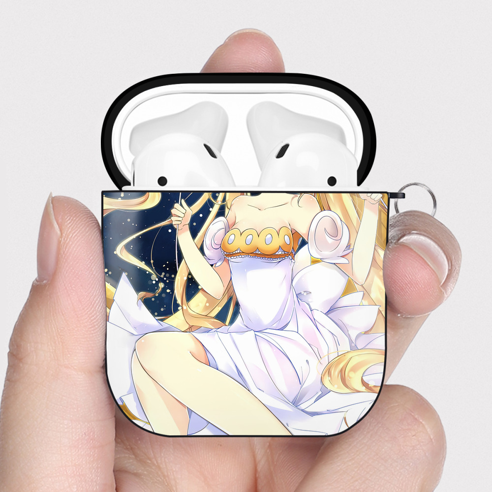 （画像用） 美少女戦士セーラームーン Sailor Moon AirPods 第2世代保護ケース ハードシェル ブラック 耐衝撃・防指紋・カラビナ付き