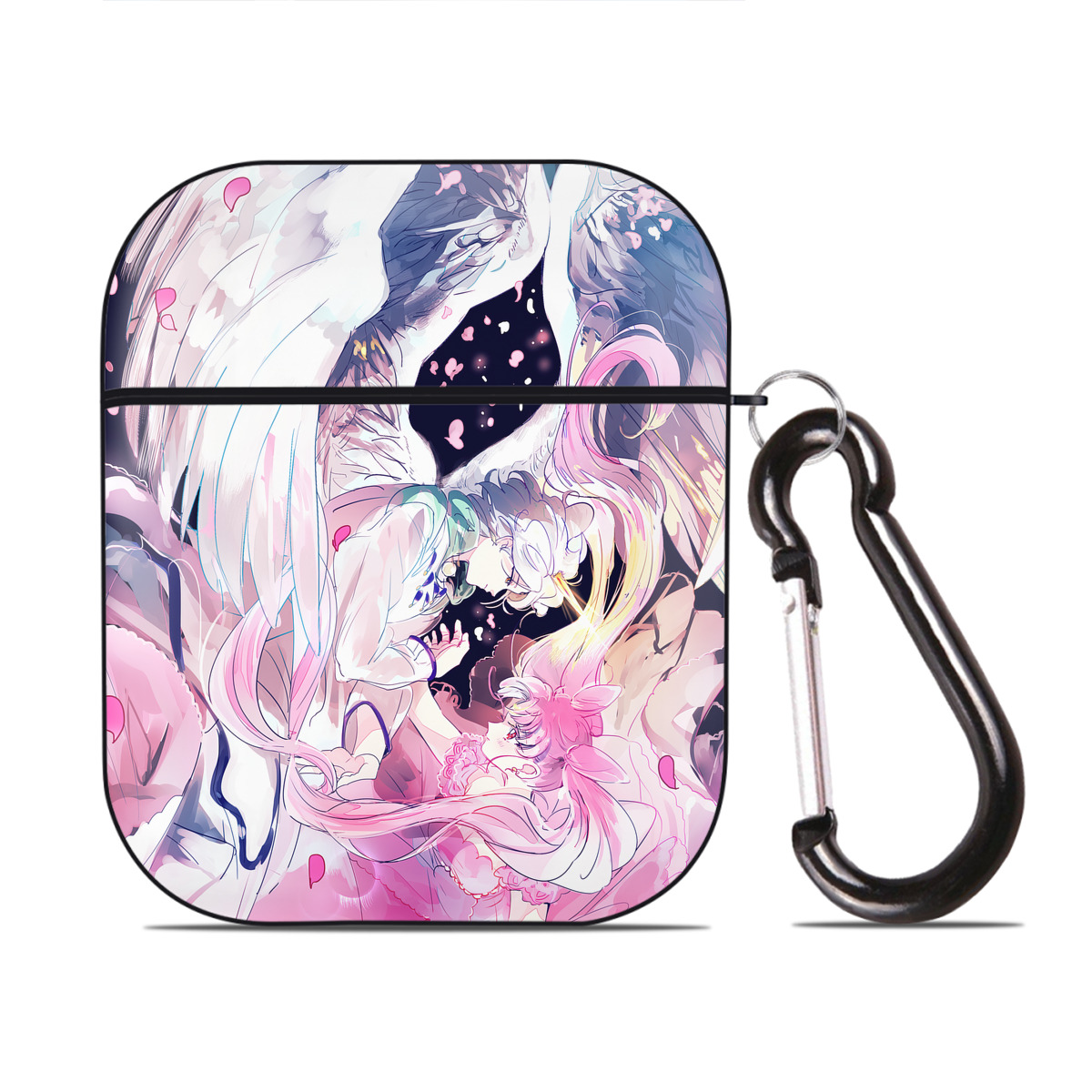 （画像用） 美少女戦士セーラームーン Sailor Moon AirPods 第2世代保護ケース ハードシェル ブラック 耐衝撃・防指紋・カラビナ付き