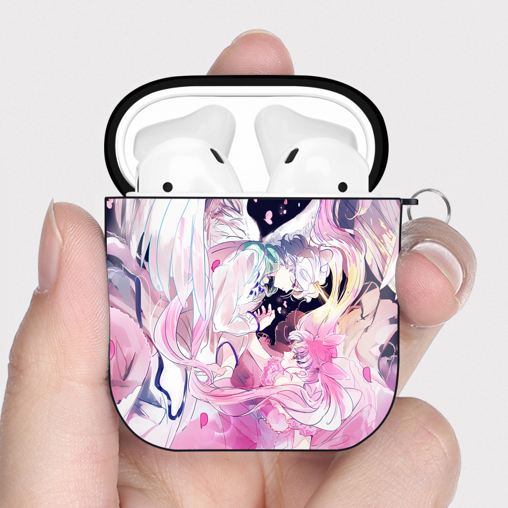 （画像用） 美少女戦士セーラームーン Sailor Moon AirPods 第2世代保護ケース ハードシェル ブラック 耐衝撃・防指紋・カラビナ付き